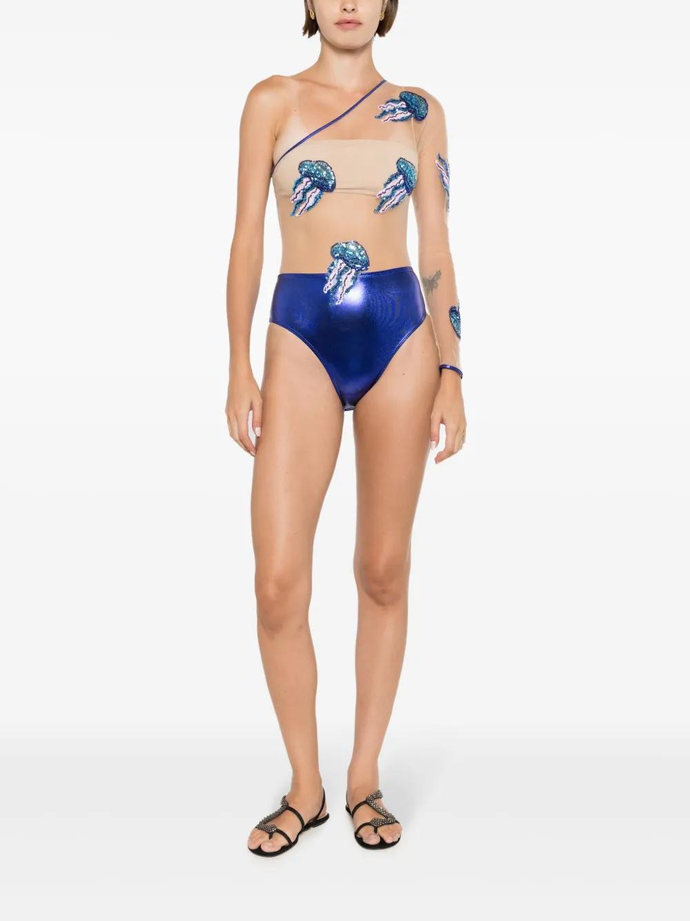 Carnaval/Festival sequin-embellished metallic one-piece Product Image