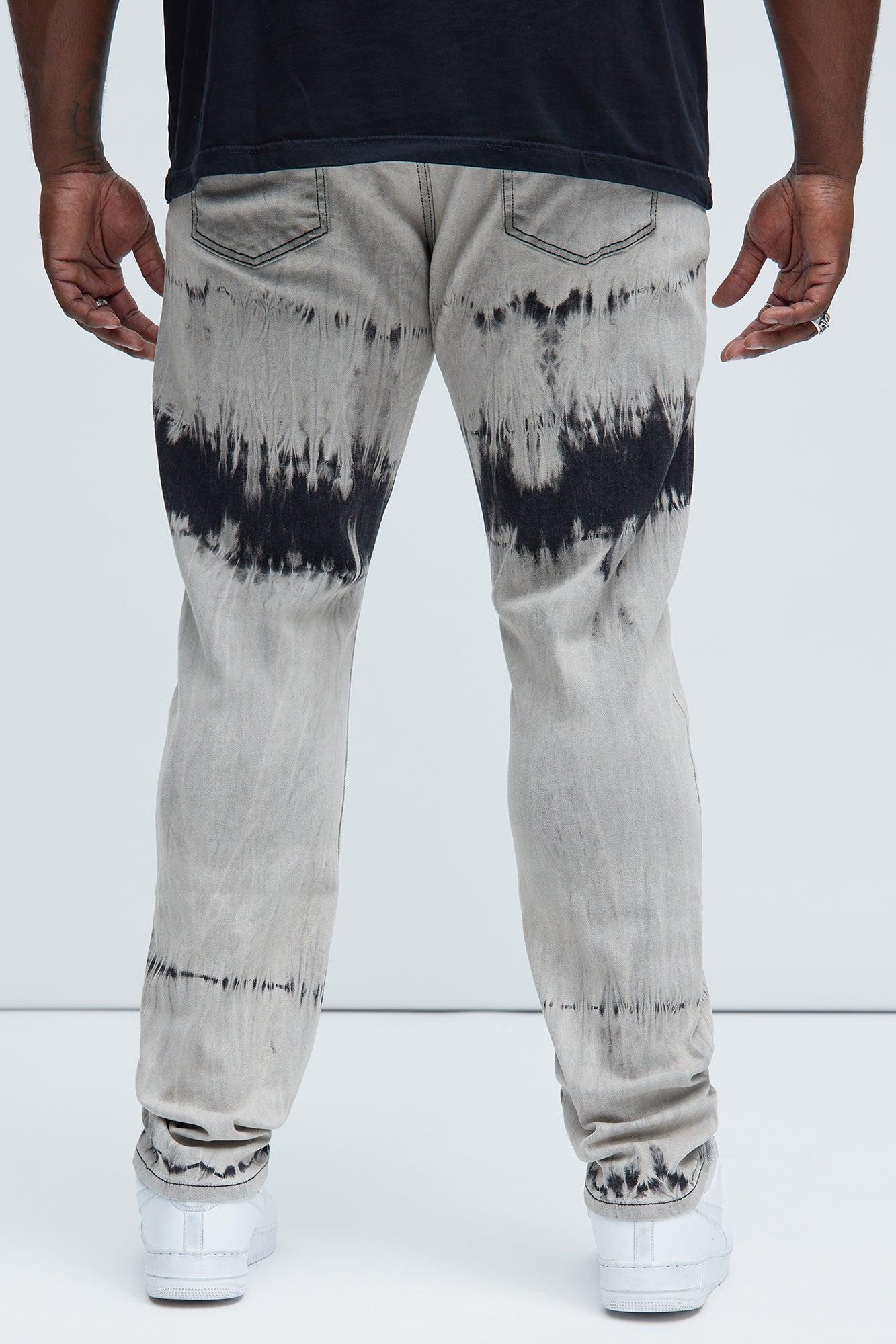 Way Out Stacked Skinny Jeans - Grey/combo Product Image