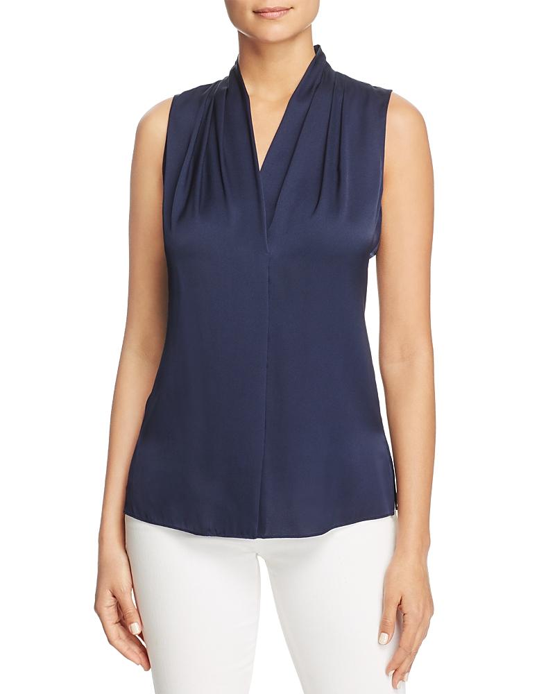Womens Mila Sleeveless Silk-Blend Blouse Product Image