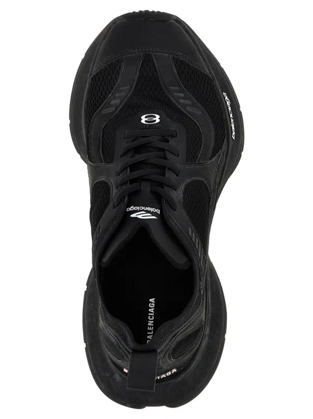 BALENCIAGA Black Mesh And Rubber Circuit Sneakers Product Image