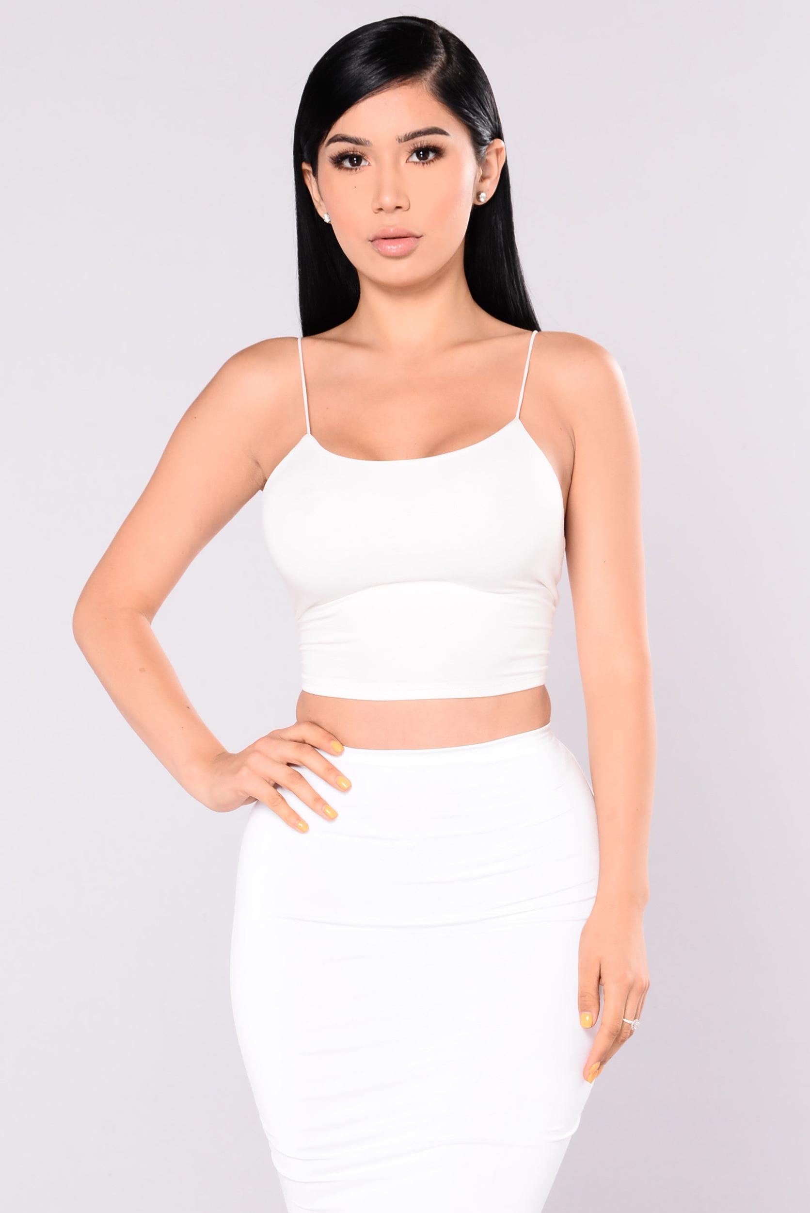 KiKi Cropped Top - Ivory Product Image