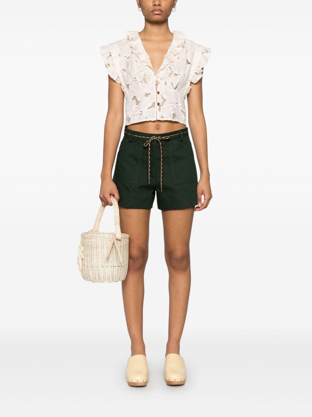 embroidered crop top Product Image