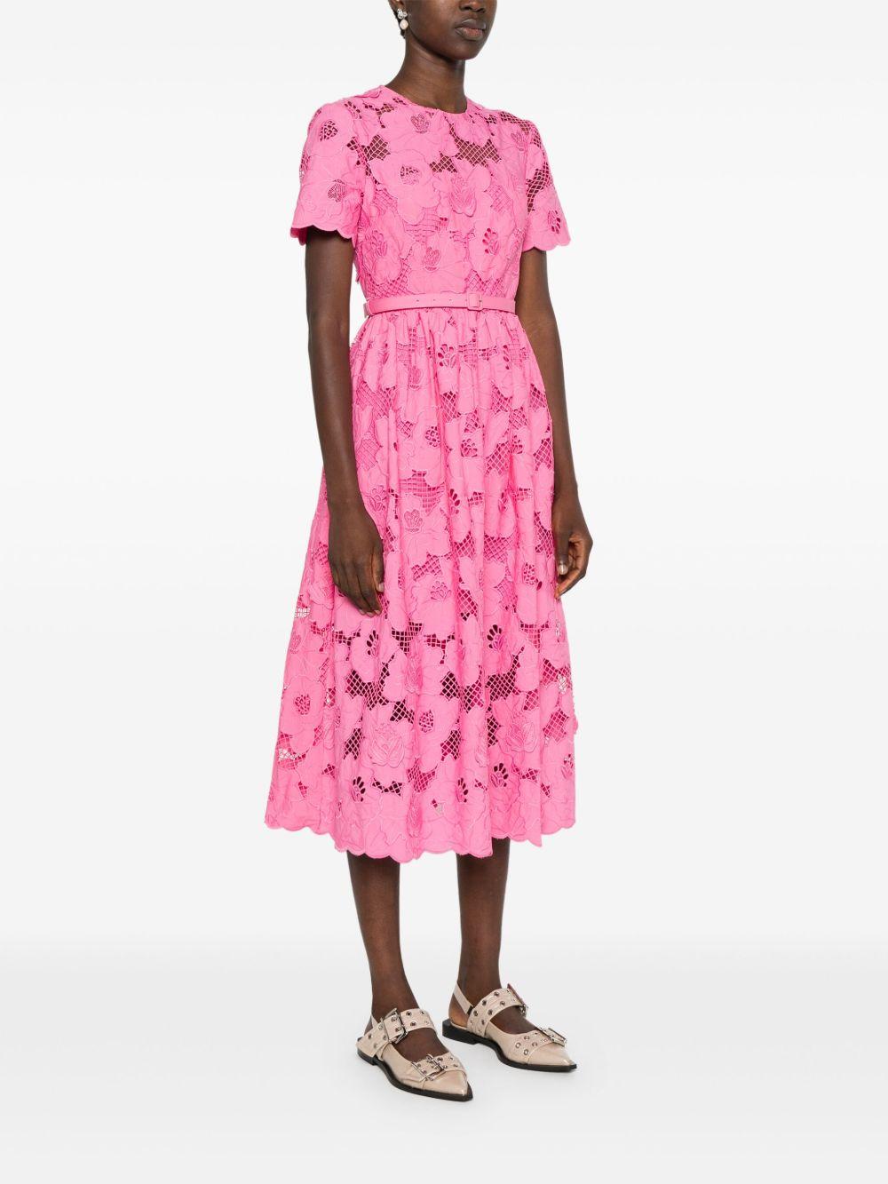 guipure-lace midi dress Product Image