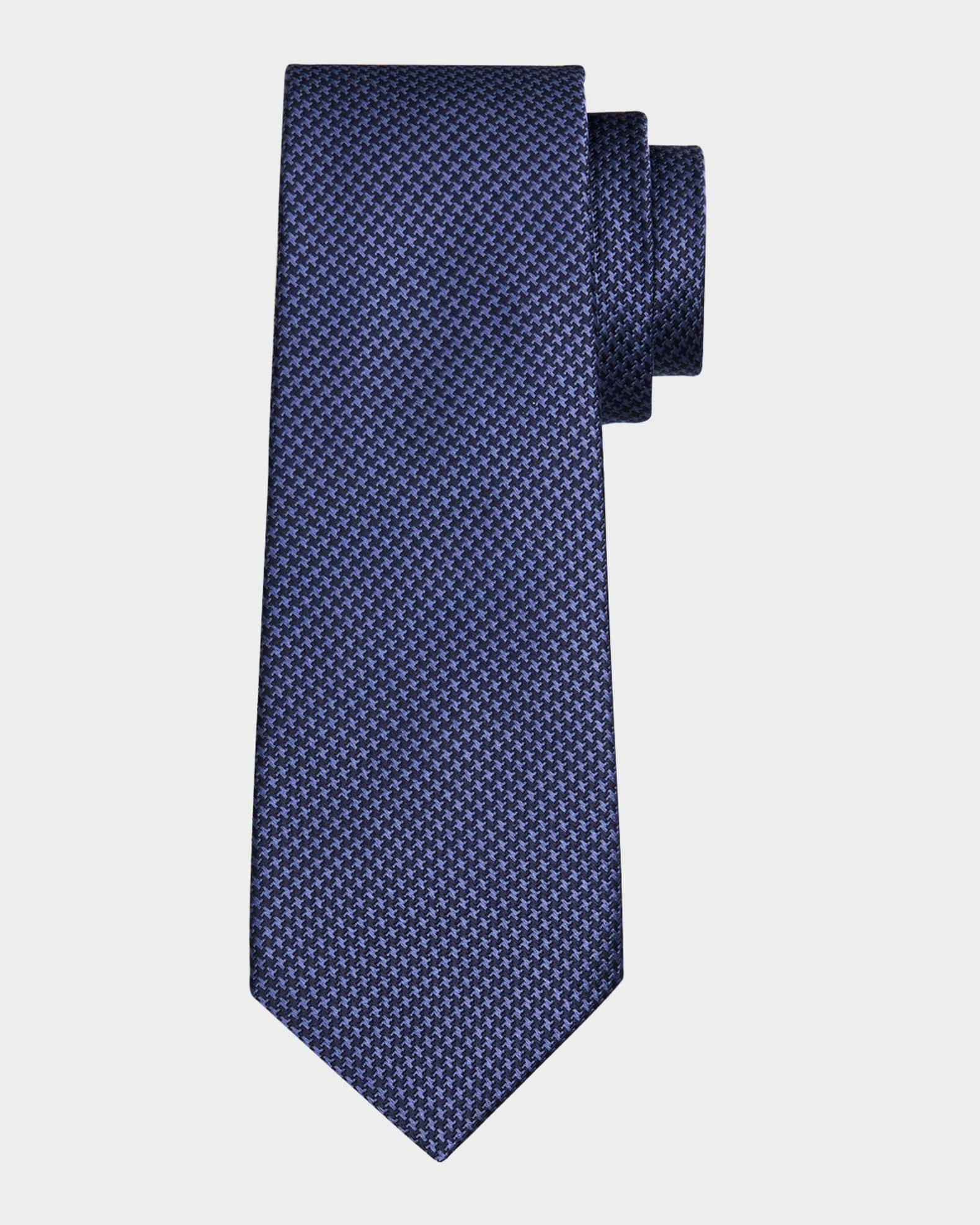 Men's Silk Micro-Houndstooth Seven-Fold Tie Product Image