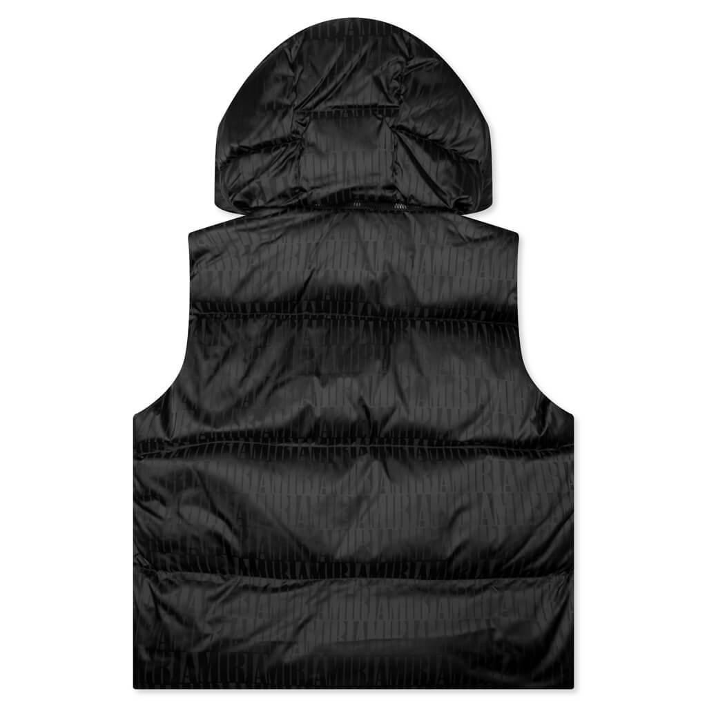 Jacquard Down Gilet - Black Male Product Image