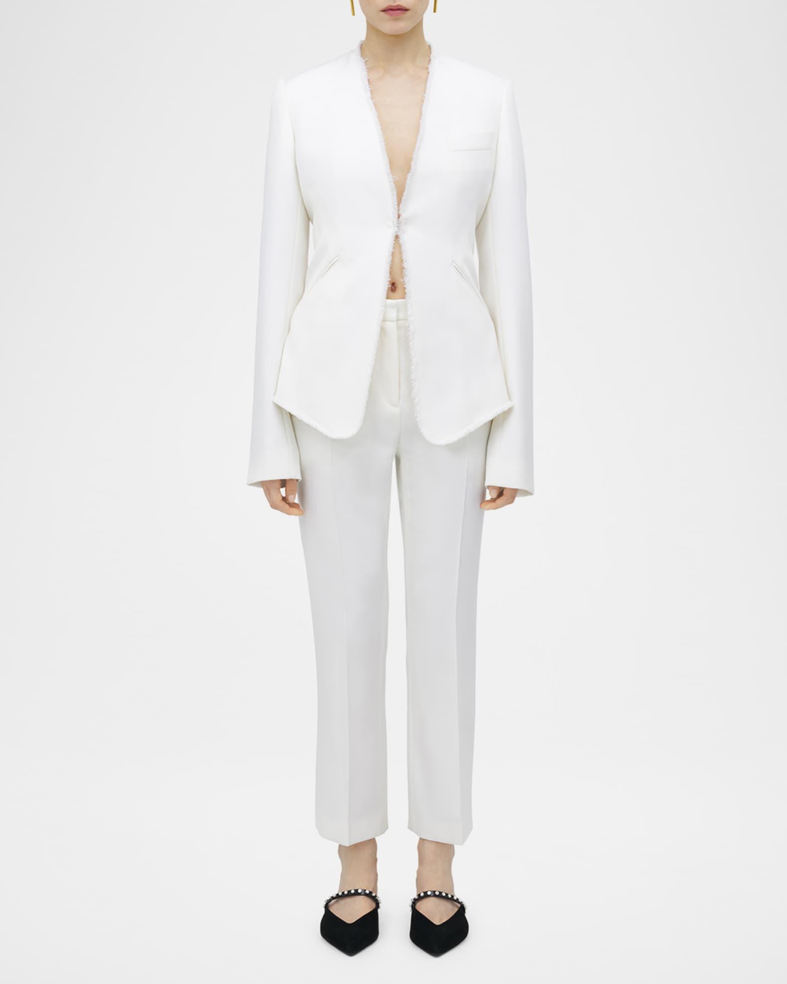 Wool Canvas Single-Breasted Blazer Product Image