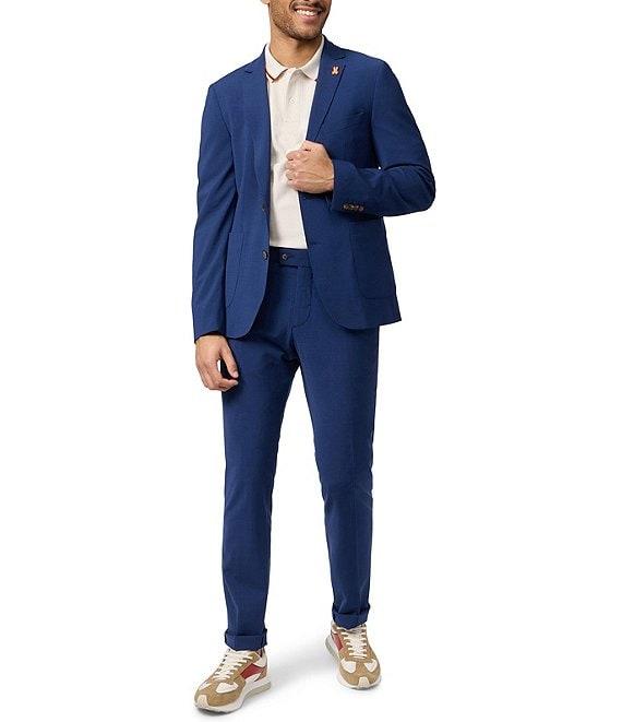 Psycho Bunny Contemporary Fit Flat Front Solid 2-Piece Suit Product Image