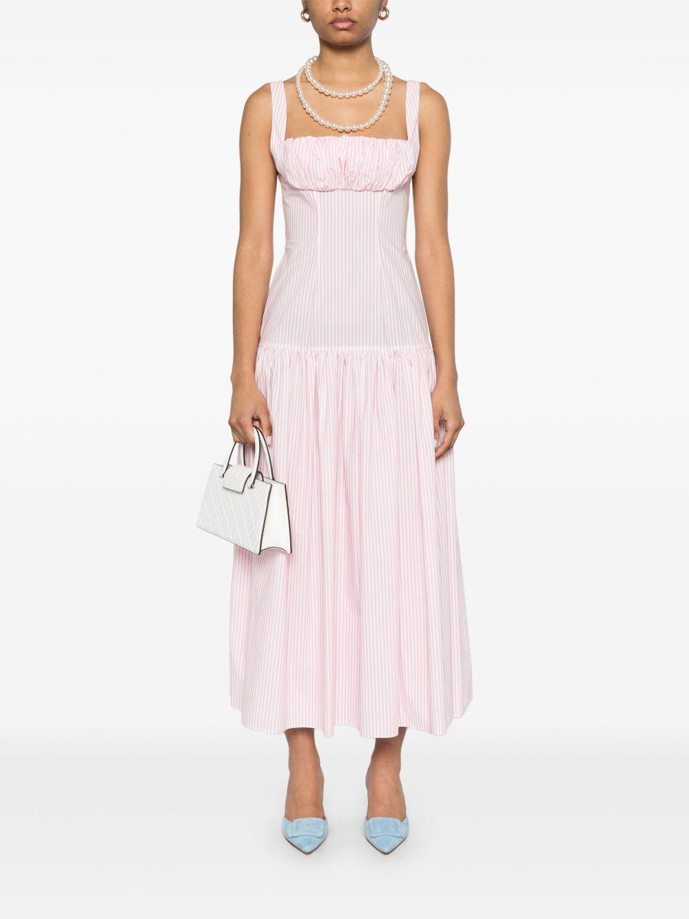 gathered-detail maxi dress Product Image