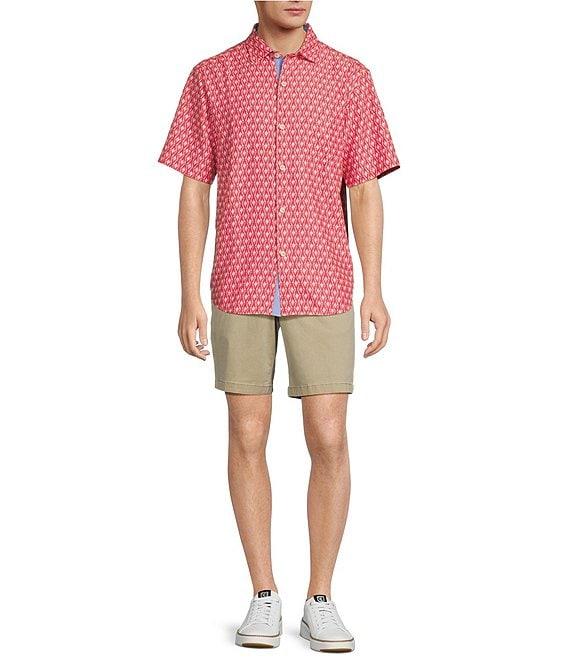 Tommy Bahama Coconut Point Dos Rios Geo Short Sleeve Woven Shirt Product Image