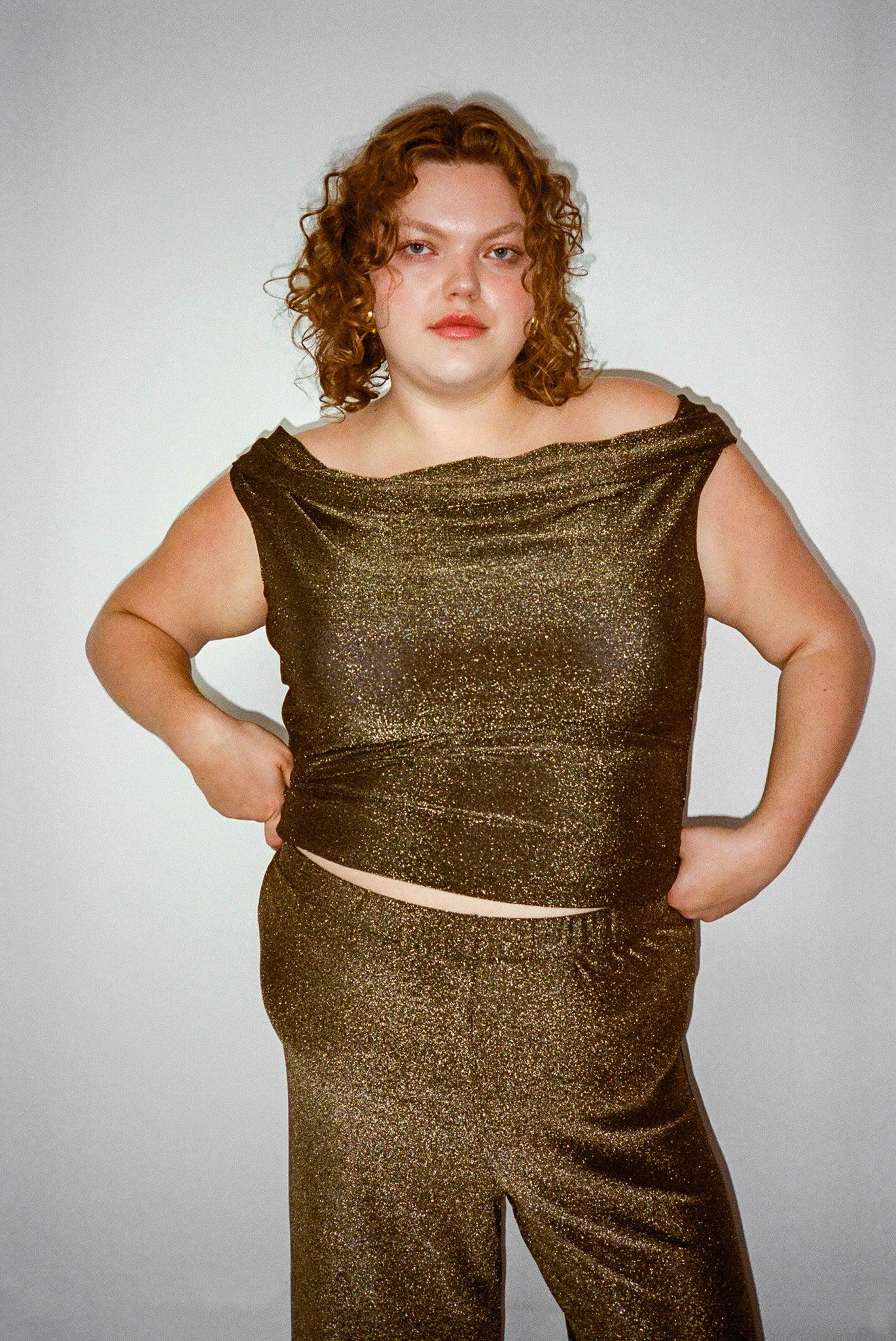 Sabrina Pant - Champagne Shimmer Product Image