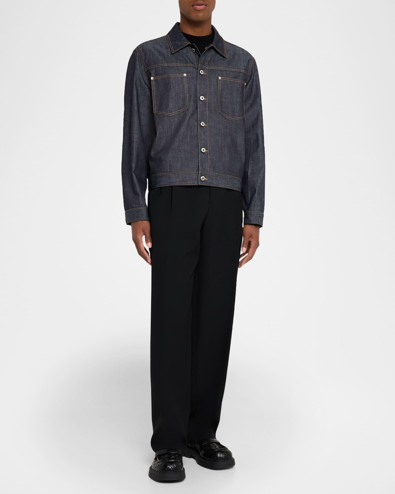 Men's Indigo Denim Jacket  Product Image