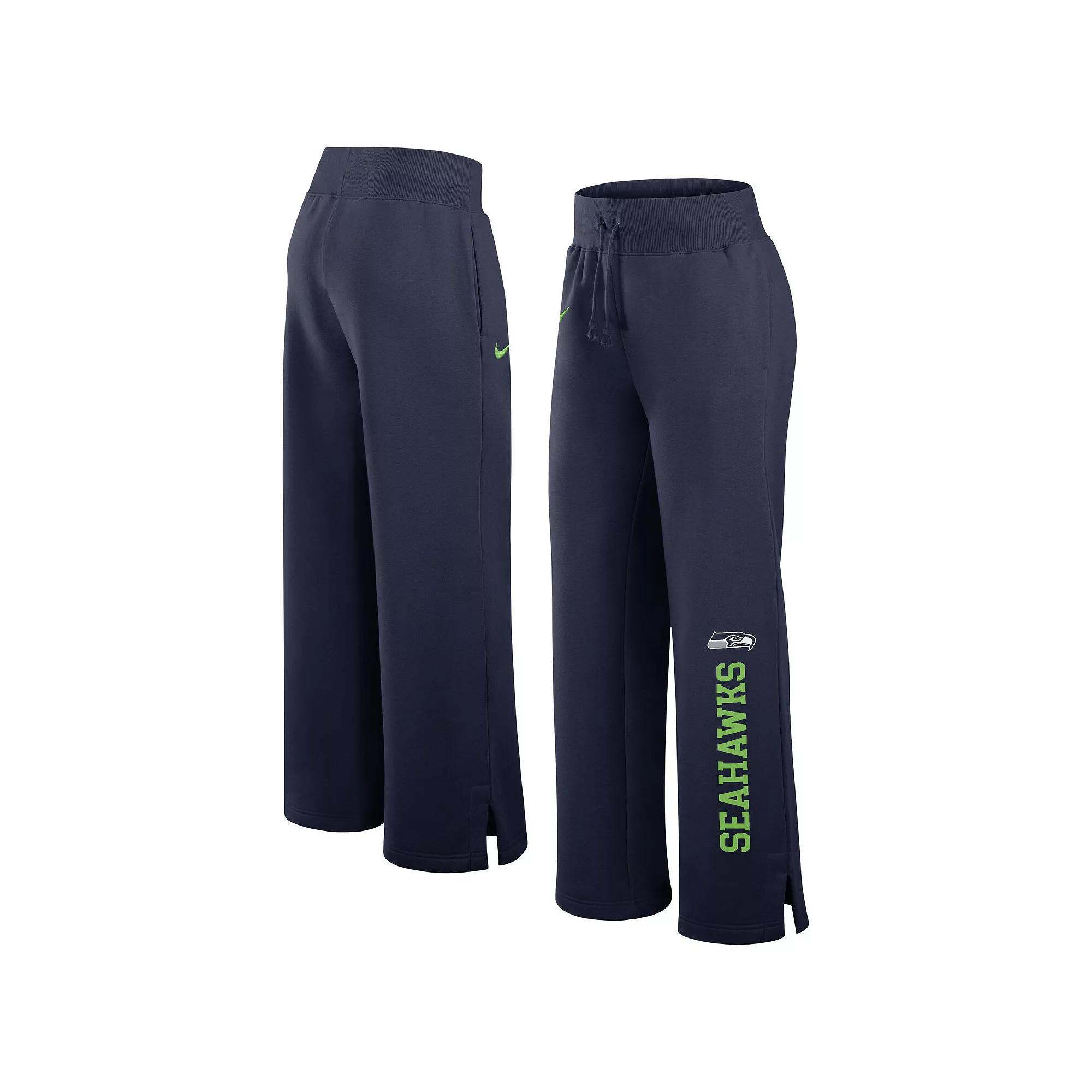 Women's Nike College Navy Seattle Seahawks Phoenix Casual Pants, Size: 2XL, Blue Product Image