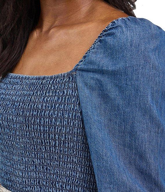 Wrangler® Long Sleeve Denim Mini Dress Product Image