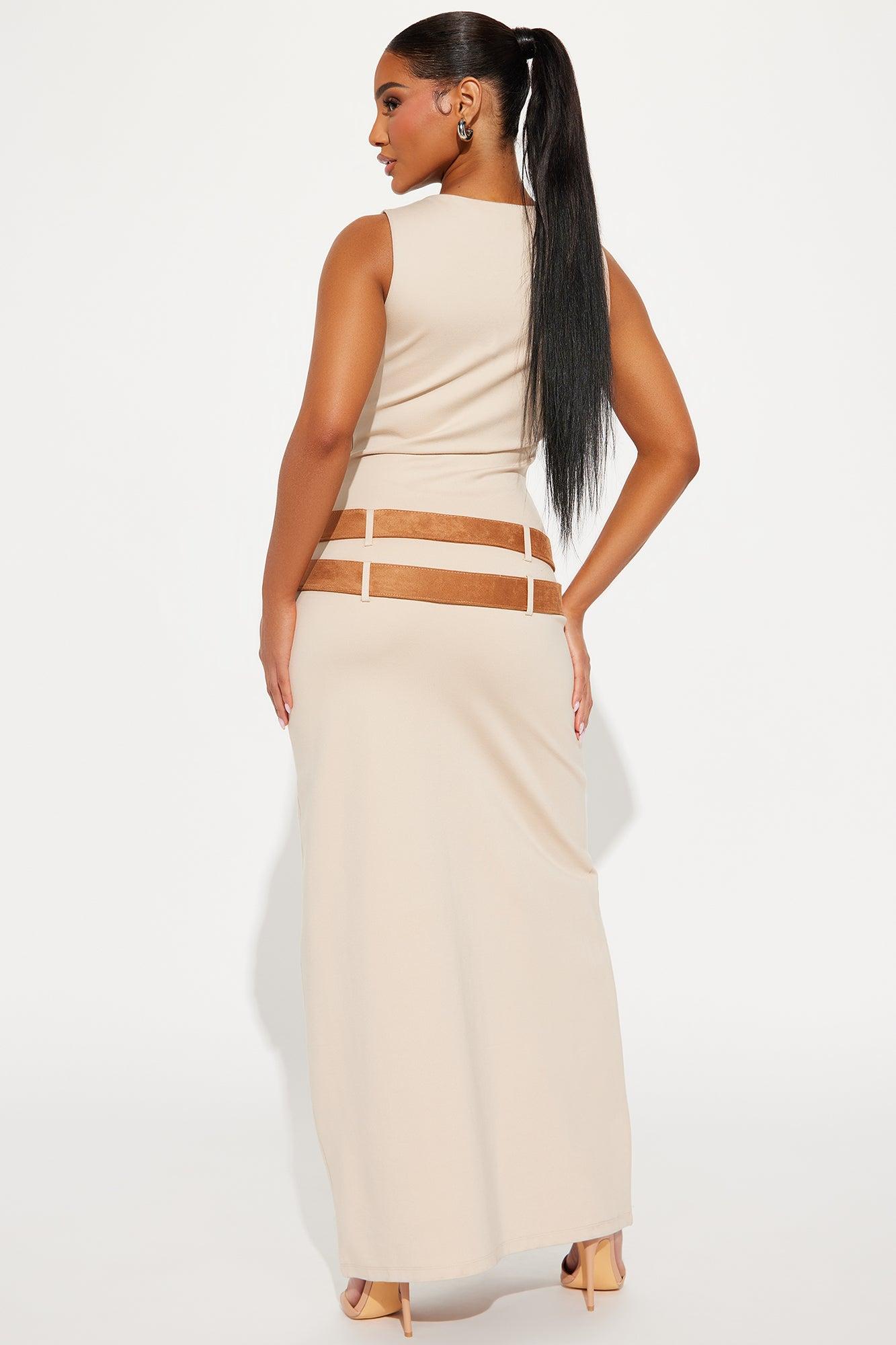 Quick Getaway Maxi Dress - Tan Product Image