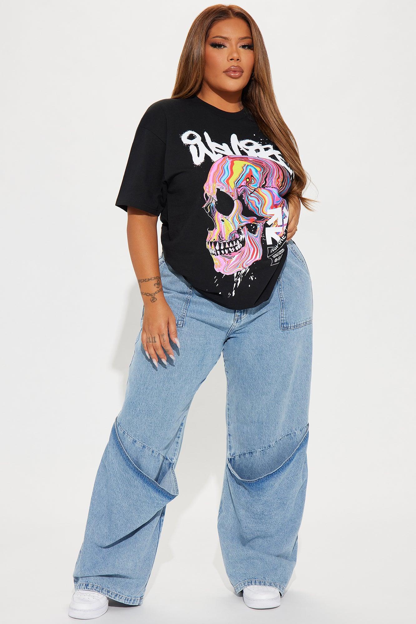 Logical Conclusion Baggy Straight Leg Jeans - Light Wash Product Image