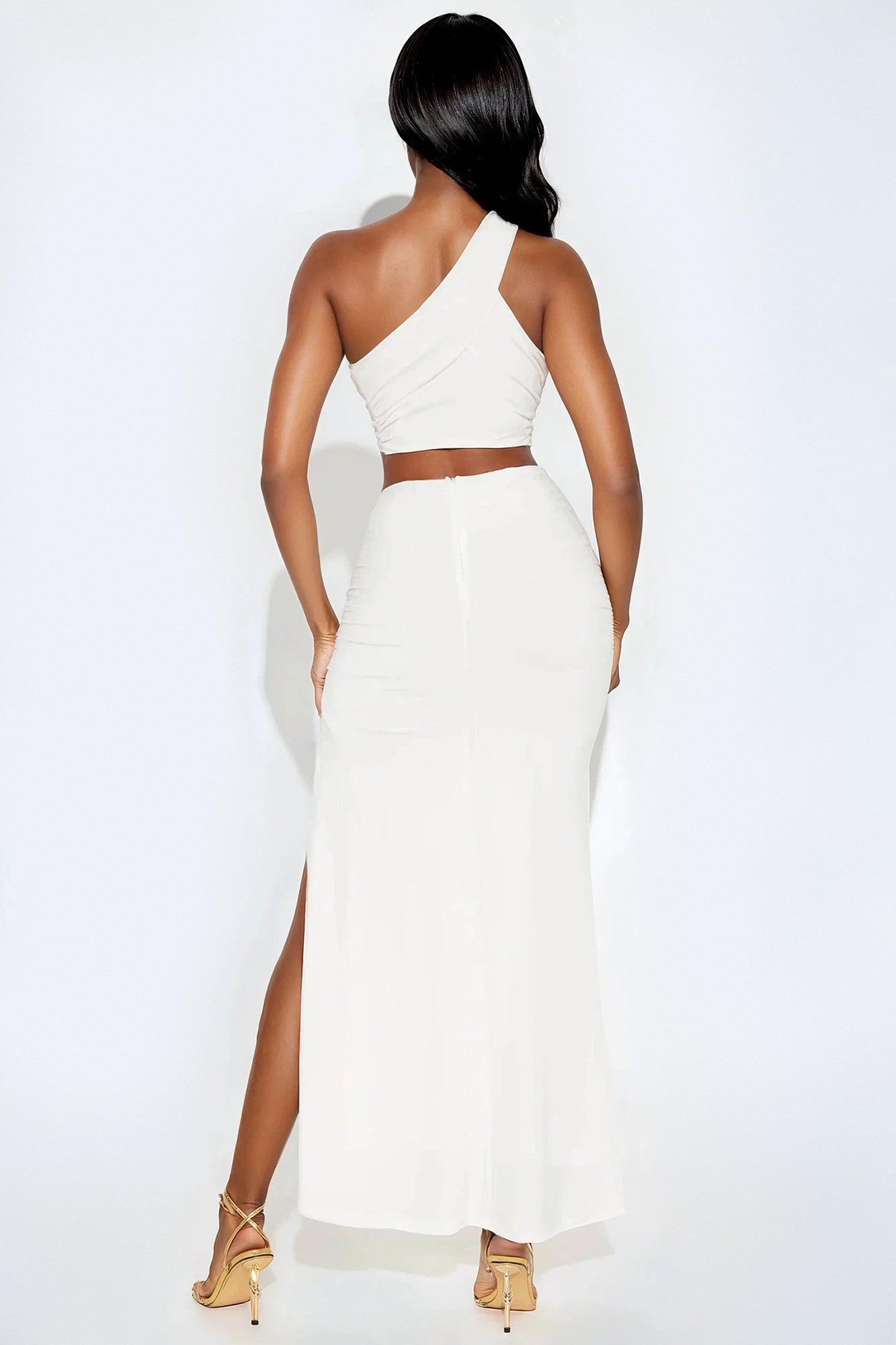Madeline Maxi Skirt Set - White Product Image