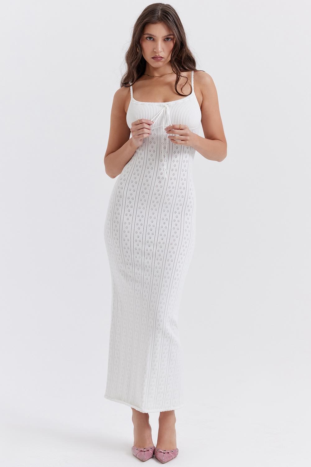 Myla  white knit maxi dress Product Image