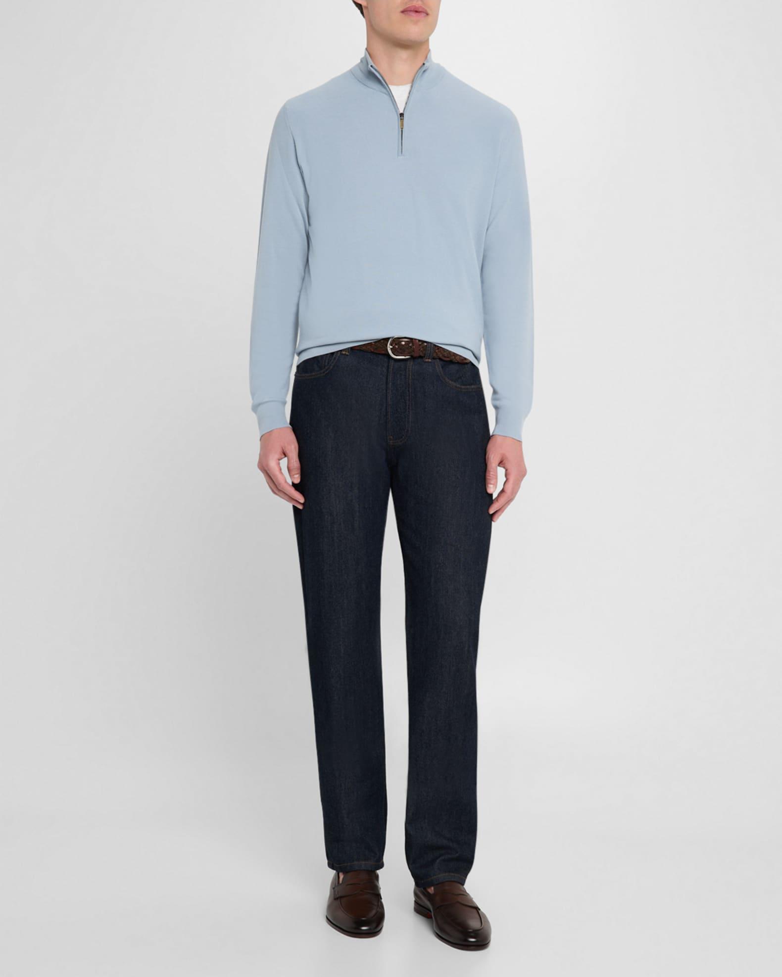 Men's Kid Wool Quarter-Zip Sweater Product Image