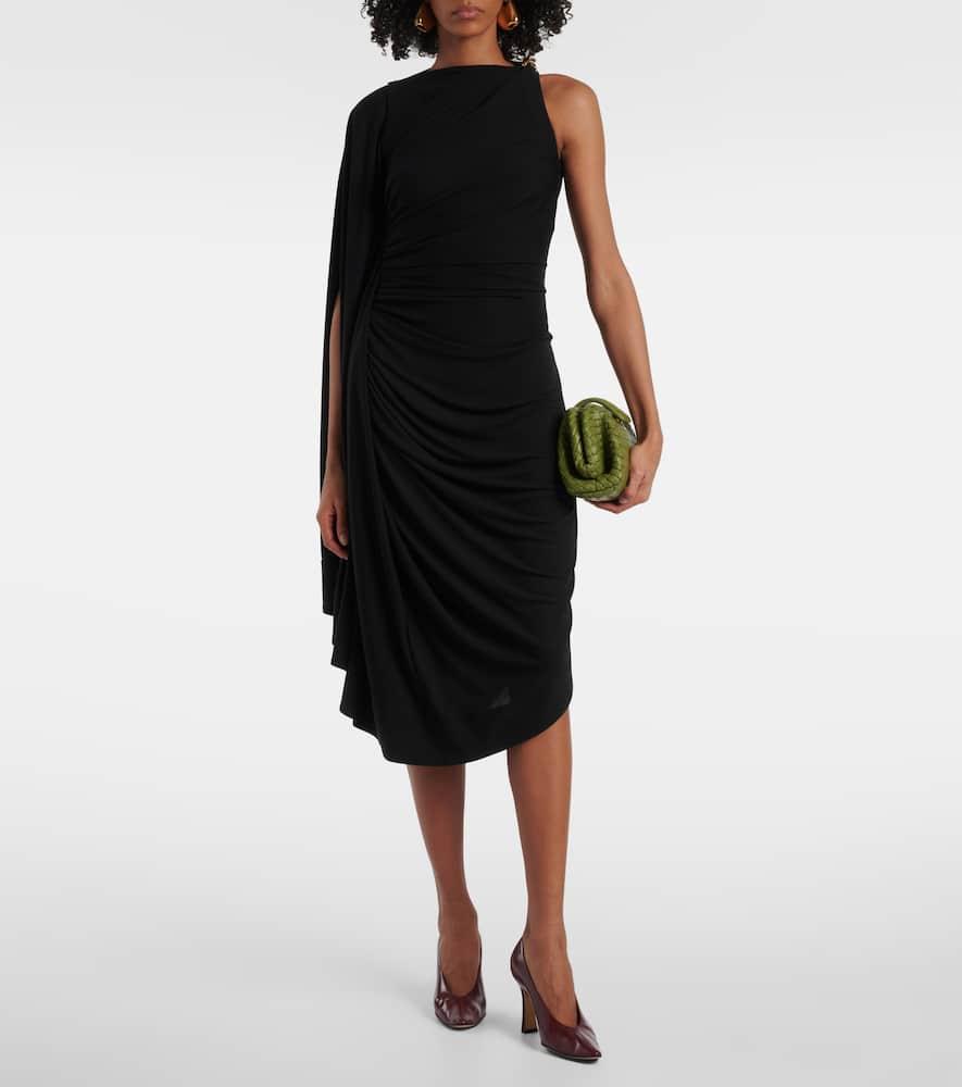 BOTTEGA VENETA Draped Dress In Black Product Image