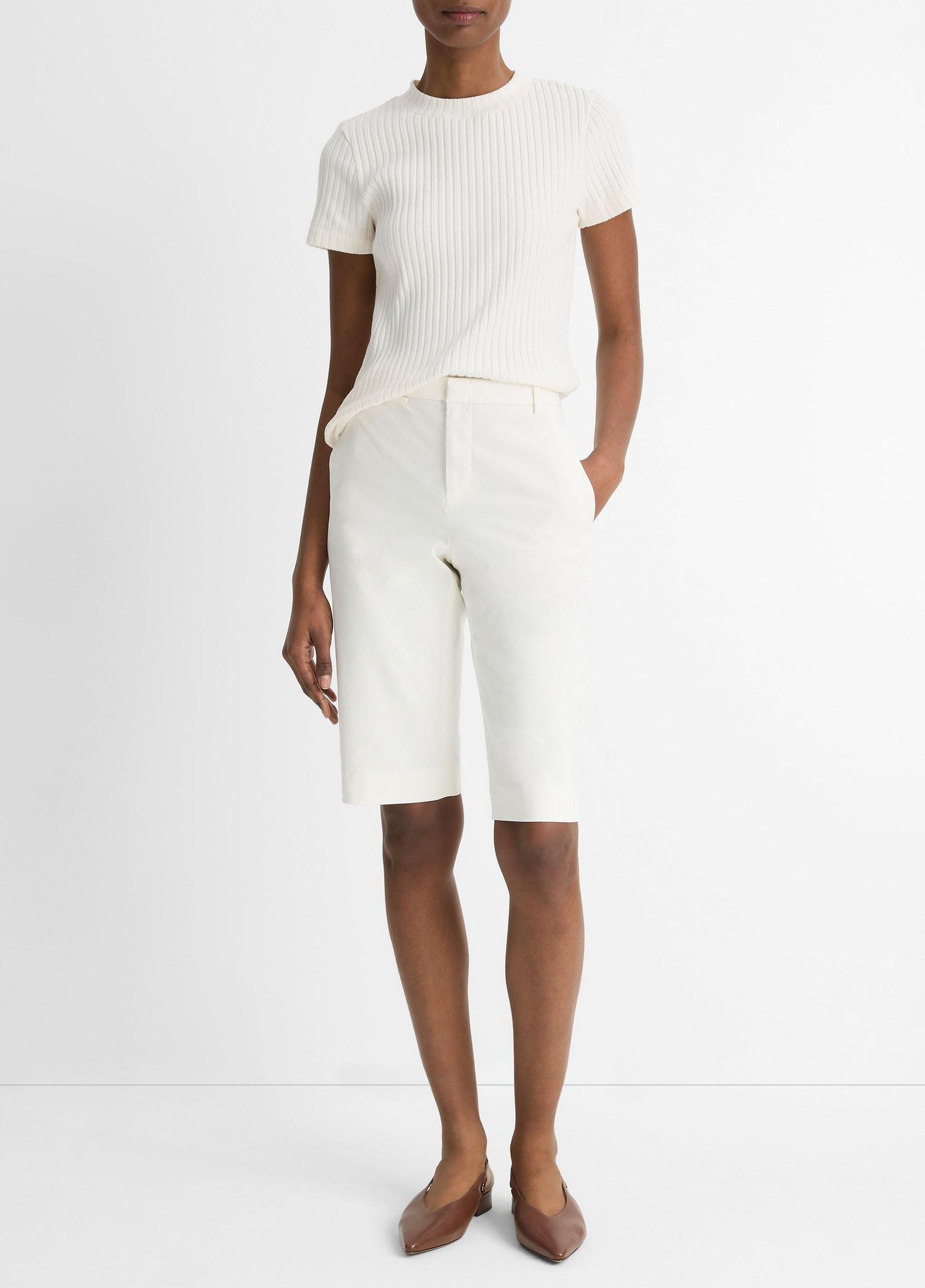 Womens Italian Stretch-cotton Chino Short Vince Product Image