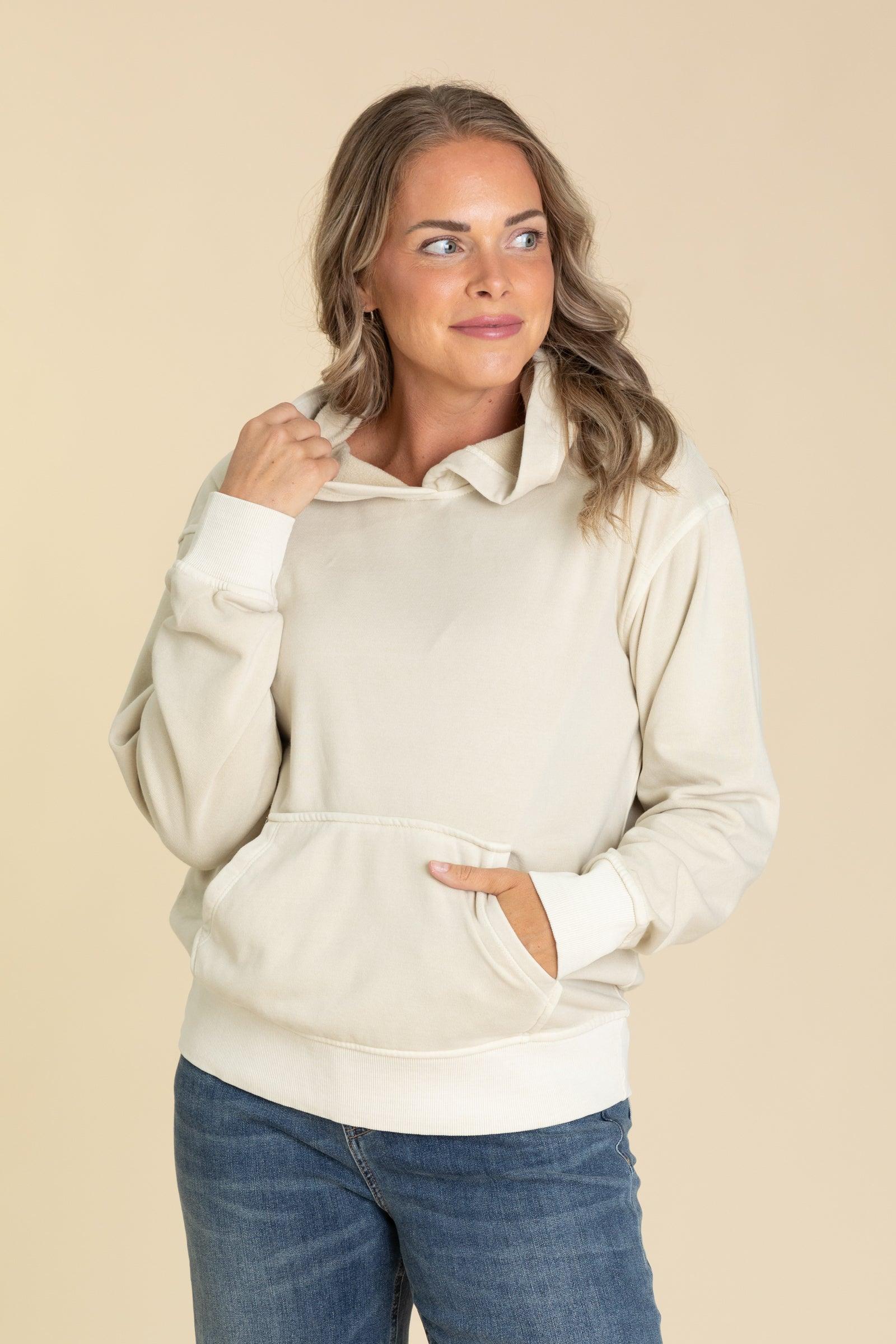 Soft Fleece Pigment Dyed Kangaroo Pocket Hoodie Product Image