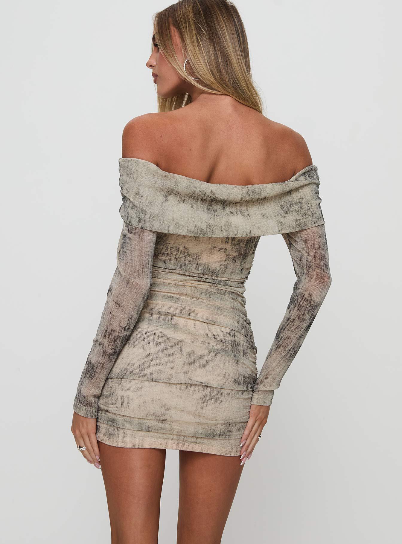 Artefact Off The Shoulder Mini Dress Multi Product Image