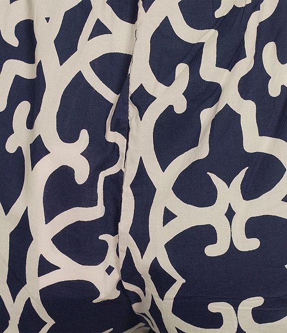 Ro's Garden Nico Printed Woven Tie Waist Wide Leg Pants Product Image