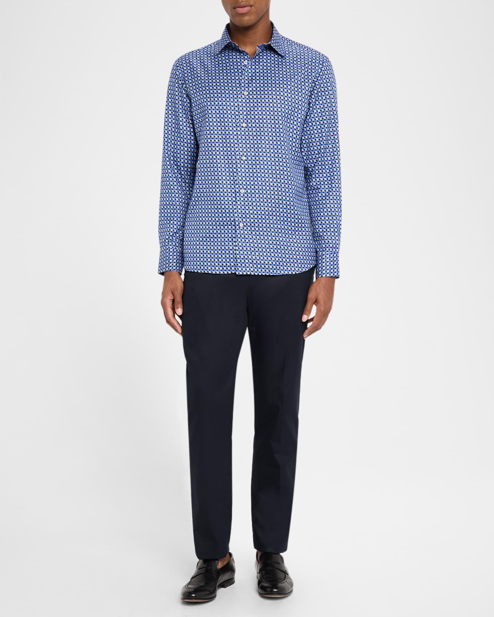 Men's Geo Print Button Down Shirt Product Image