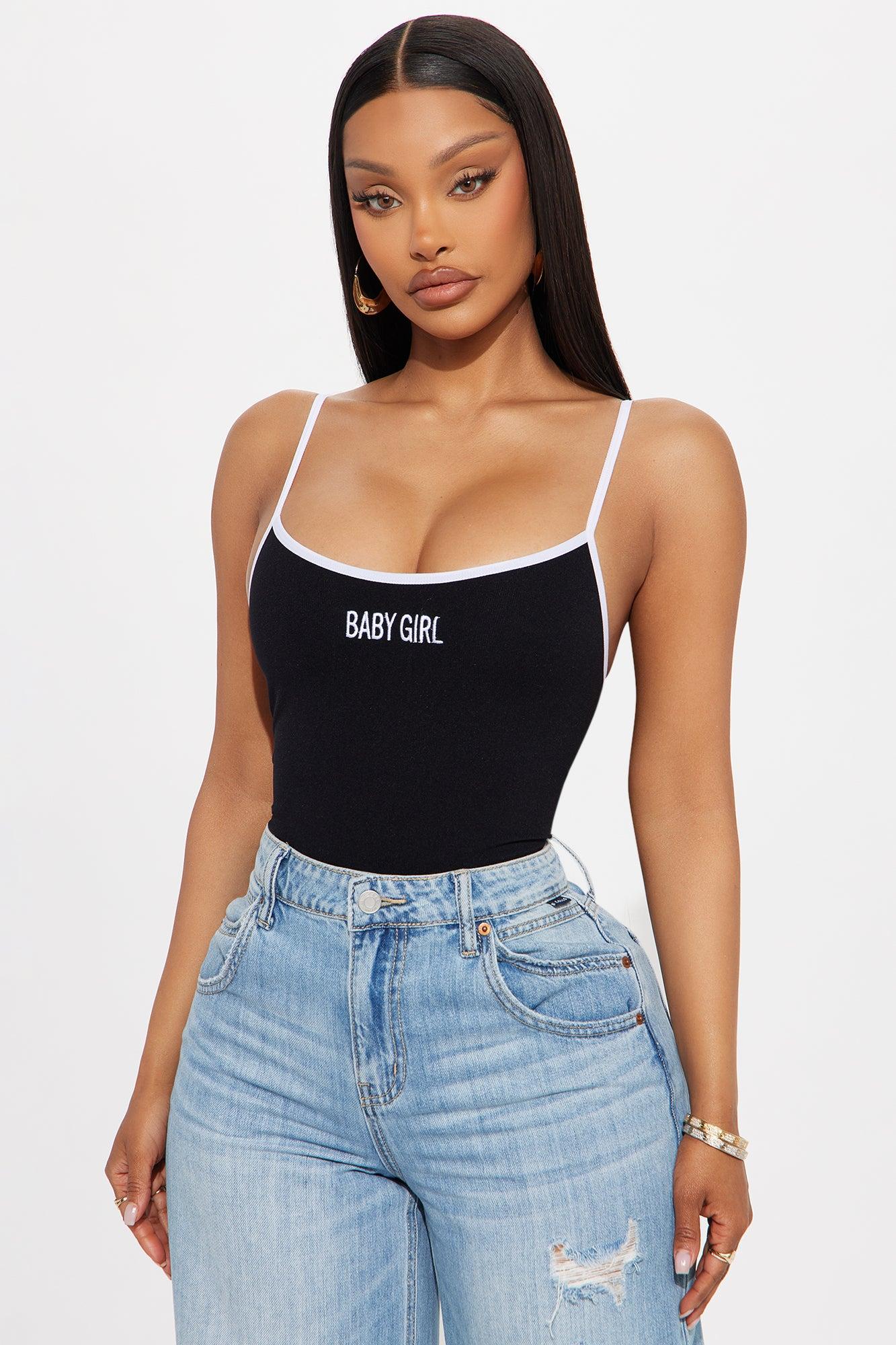 Babygirl Seamless Bodysuit - Black Female Product Image