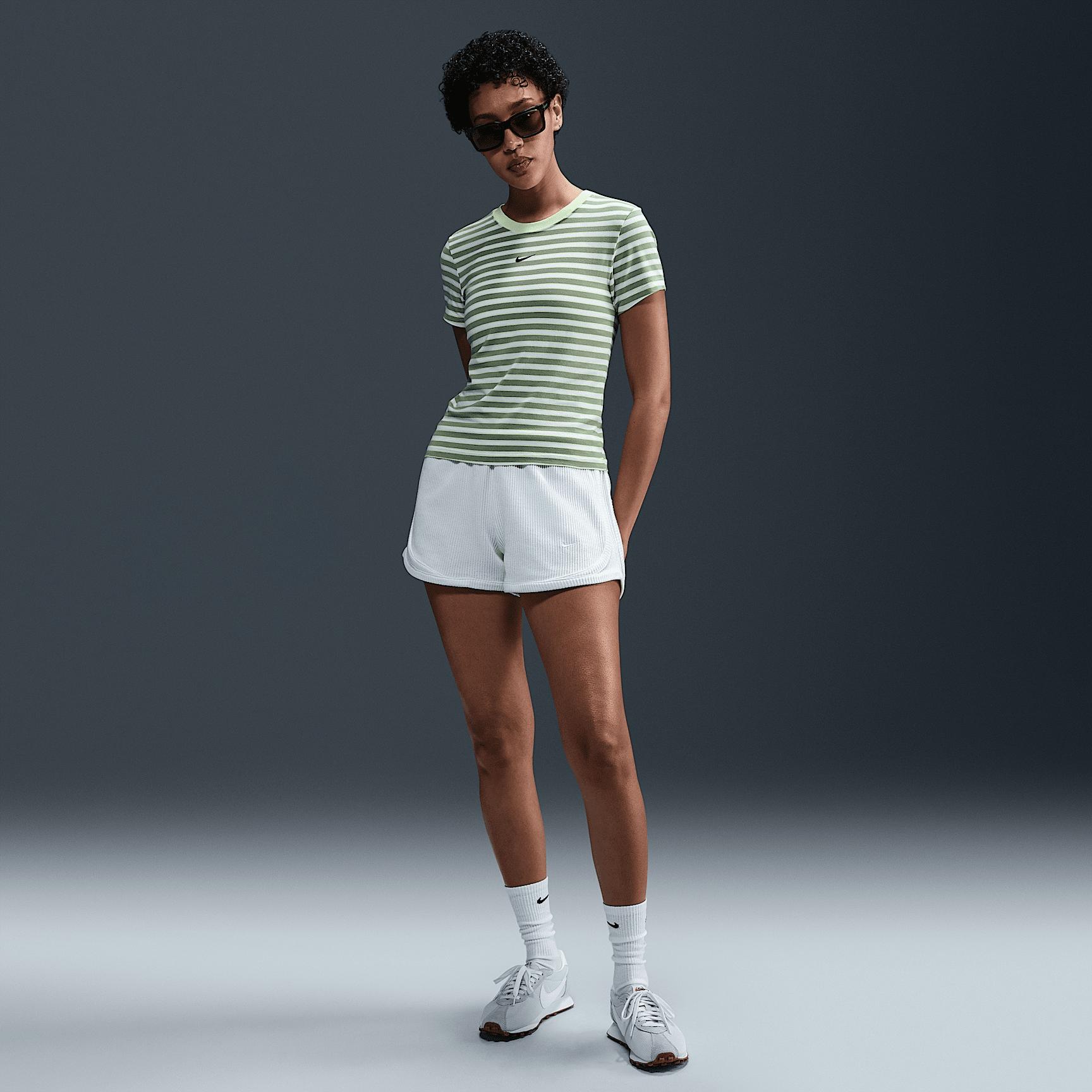 Nike Sportswear Chill Knit Women's Slim Striped T-Shirt Product Image
