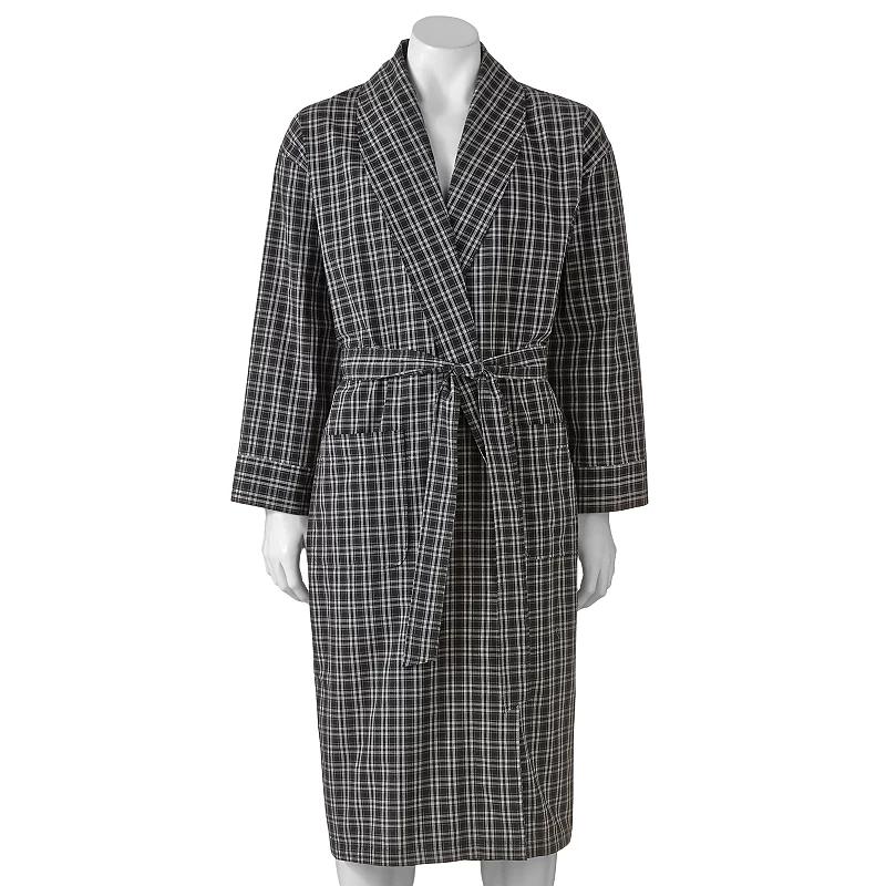 Men's Hanes® Lightweight Woven Shawl Robe,  Product Image