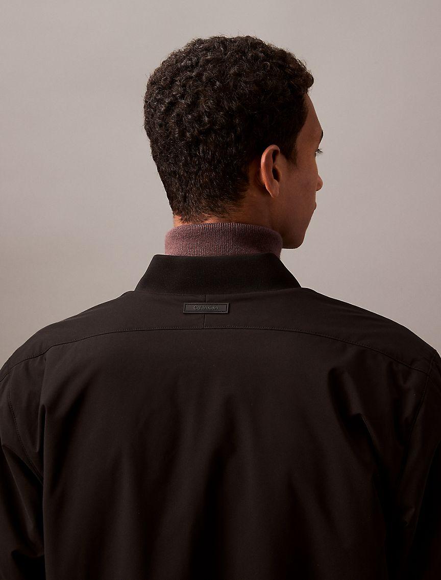 Calvin Klein Mens Reversible Wool Blend Bomber Jacket - Grey Product Image