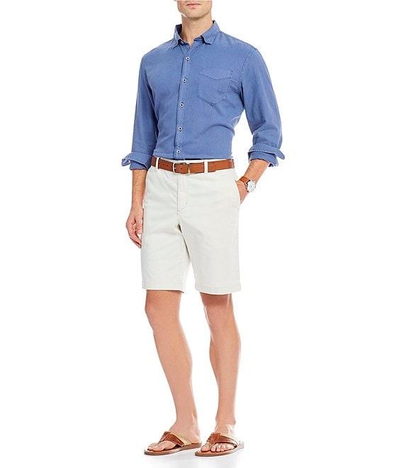 Tommy Bahama Big & Tall Flat-Front Straight Fit Stretch Sateen 10#double; & 11#double; Inseam Boracay Shorts Product Image