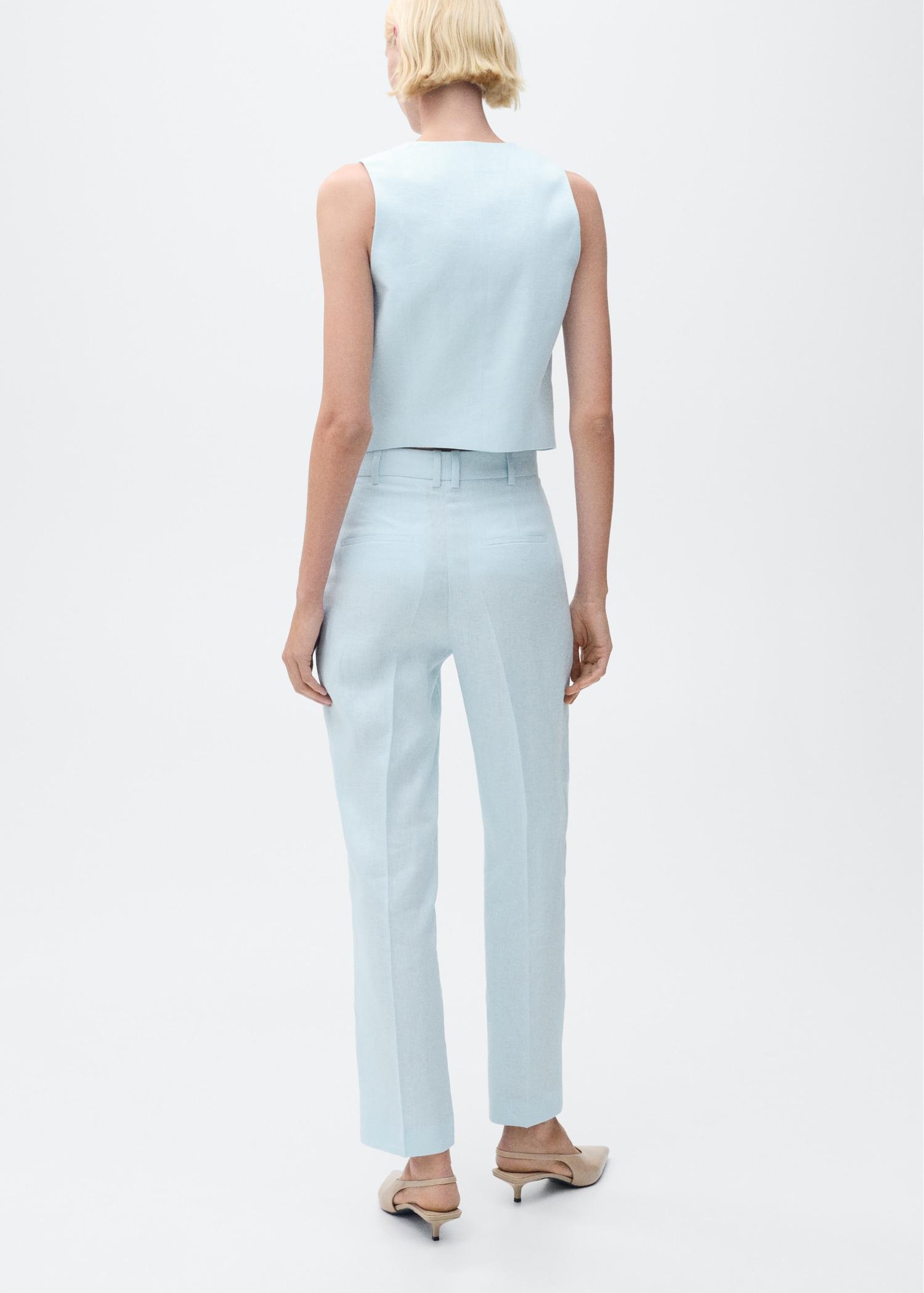 Linen suit trousers - Women | MANGO USA Product Image