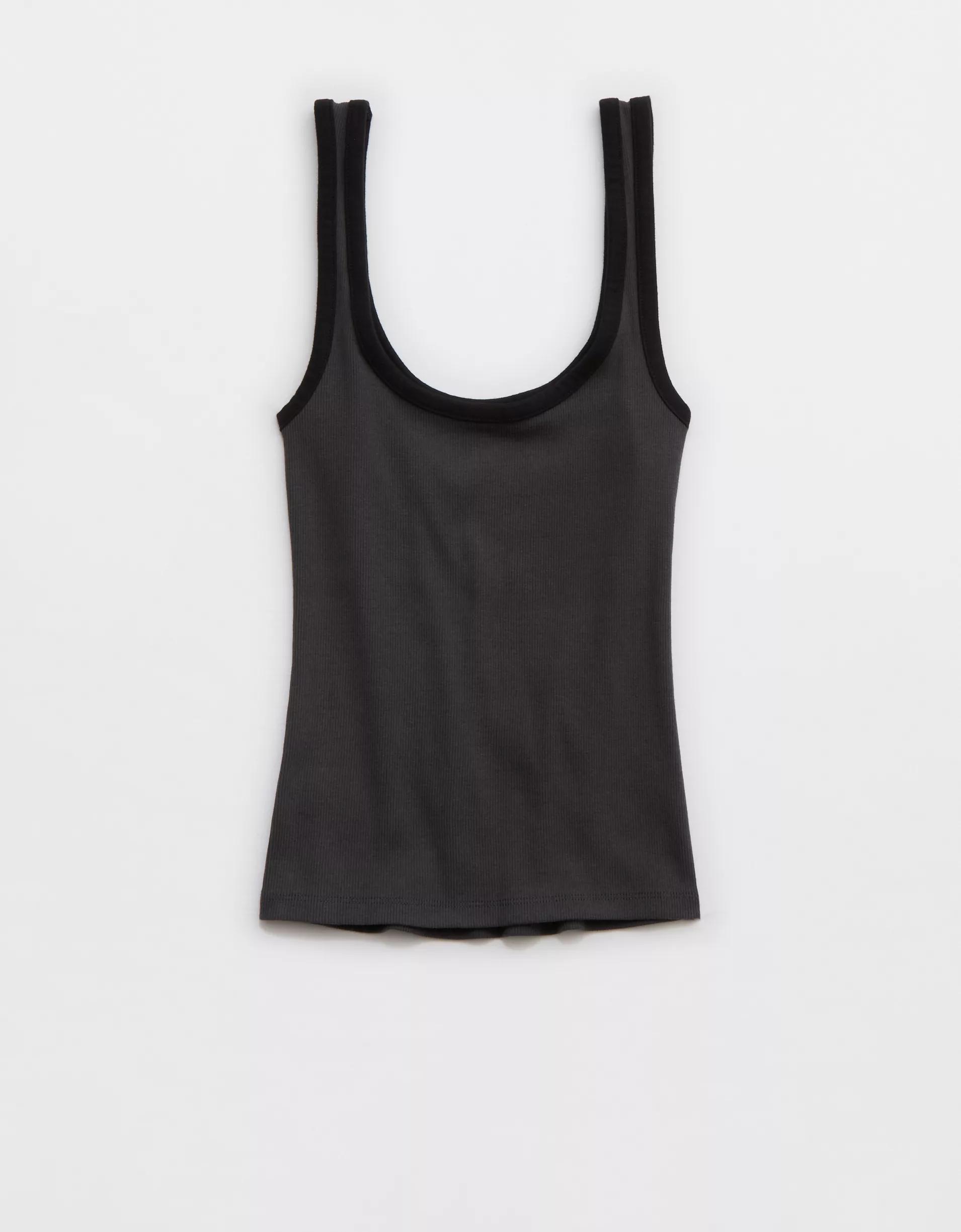 Aerie Double Scoop Neck Tank Top Product Image