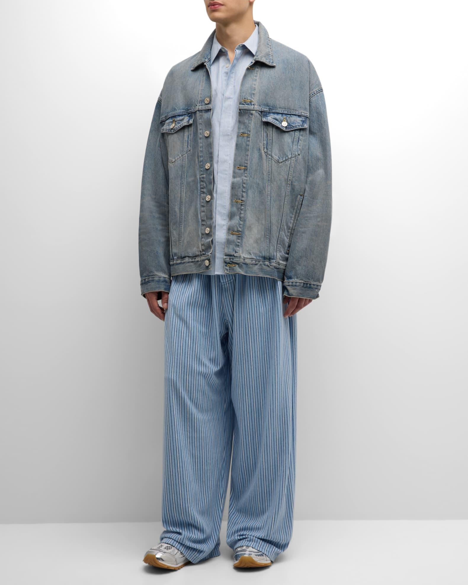 Men's Large Striped Pajama Pants Product Image