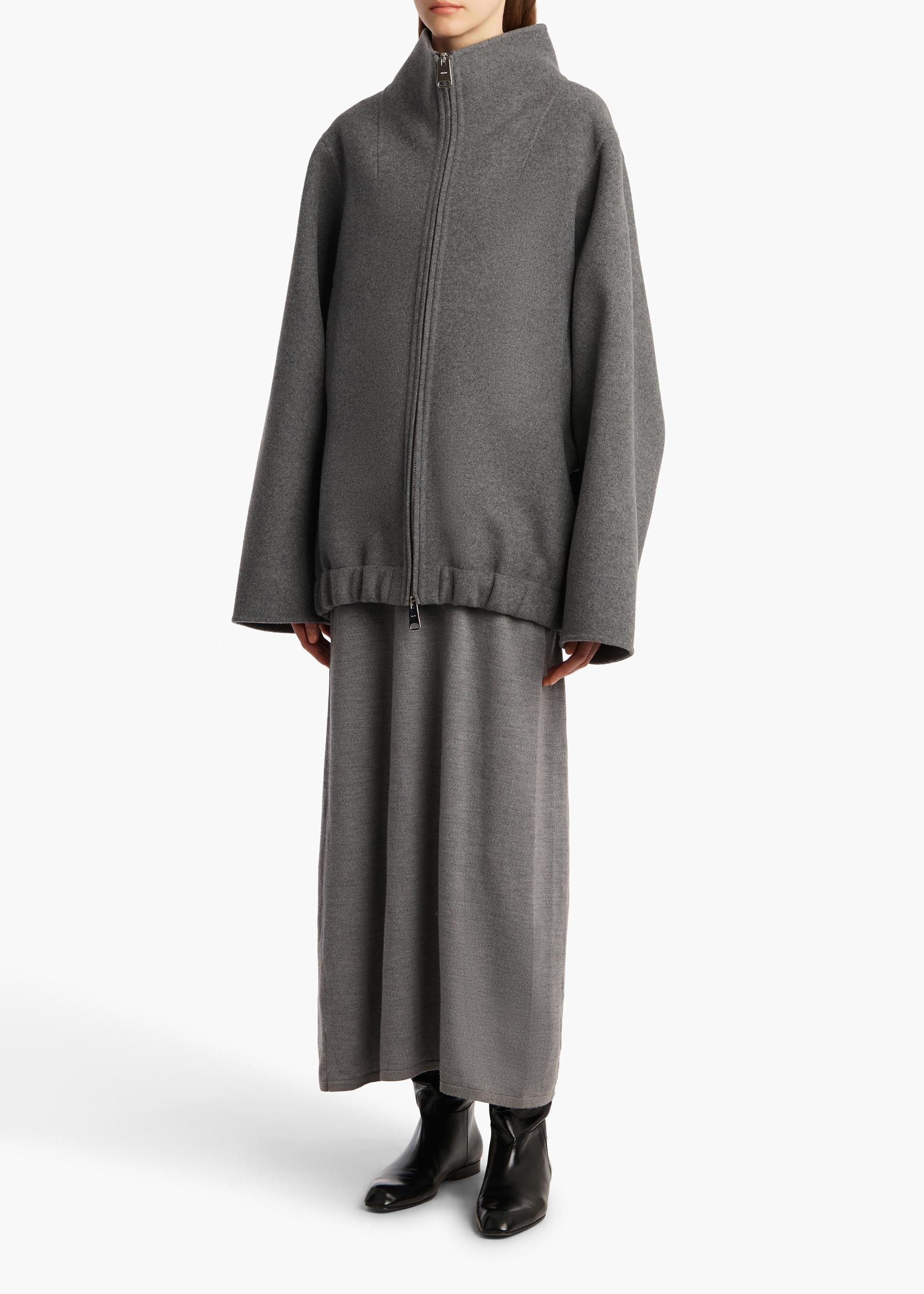 Garret Jacket in Grey Melange Product Image