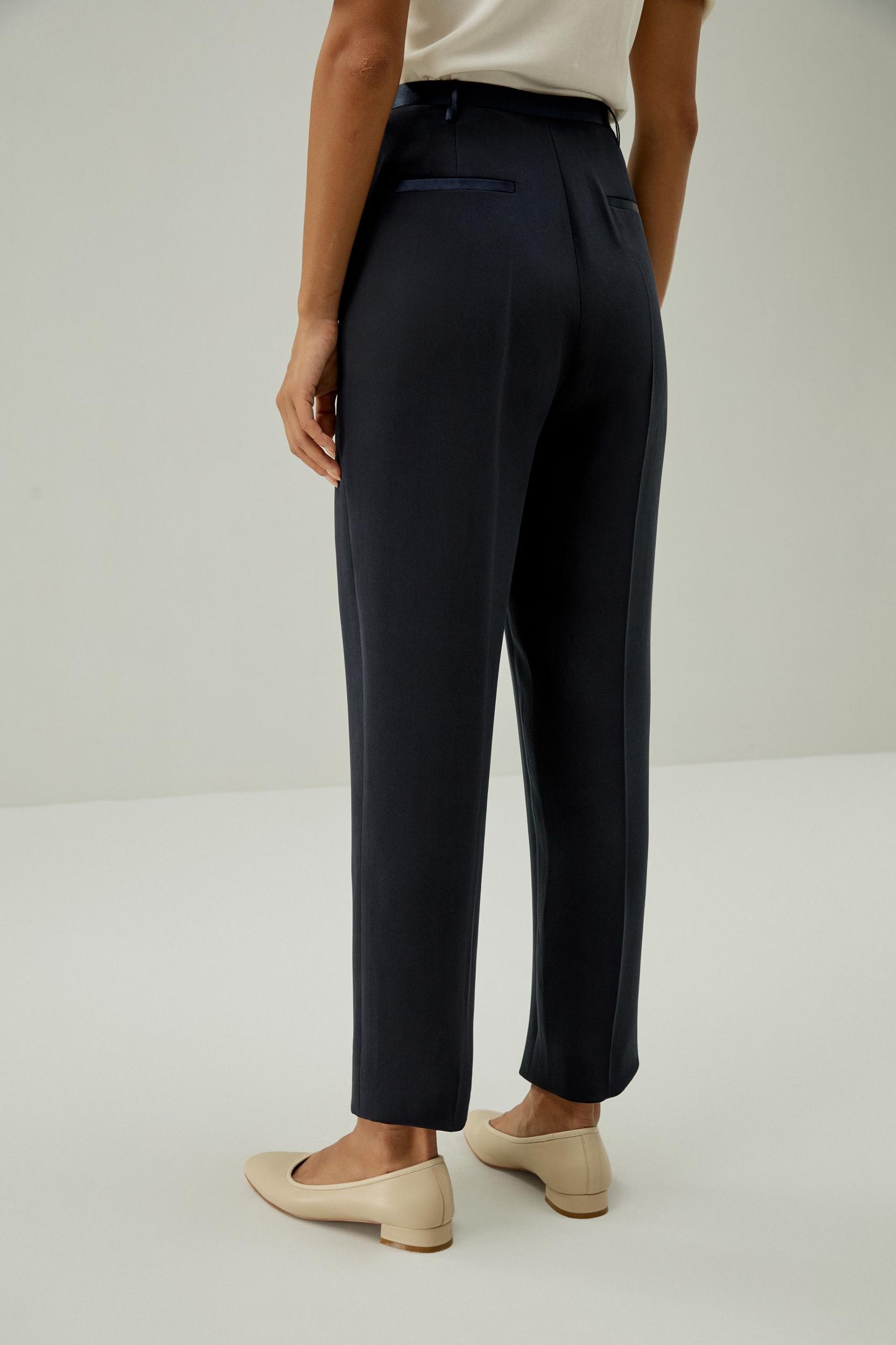Sophisticated Slim-Fit Adjustable Ankle Pants Product Image