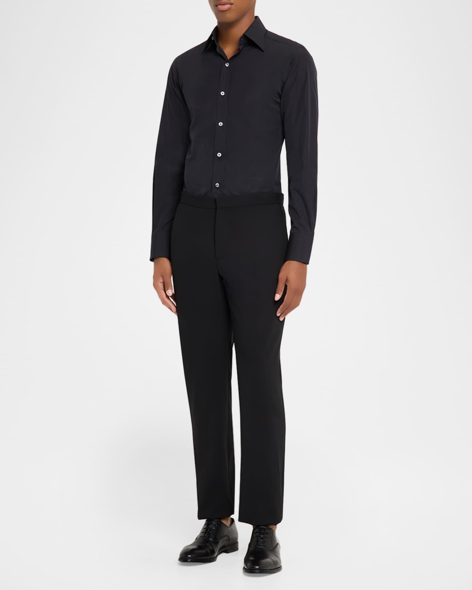 Men's Boston Brogue Leather Cap-Toe Oxfords Product Image