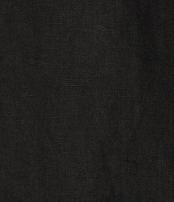 Bryn Walker Lewis Linen Round Notch Lapel Neck Long Sleeve Open-Front Jacket Product Image