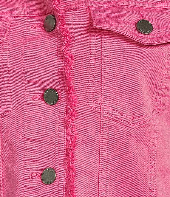 APNY Stretch Twill Collared Long Sleeve Jean Jacket Product Image