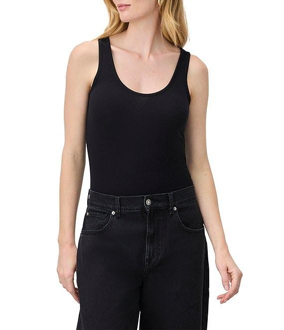 Splendid Zuma Ribbed Knit Scoop Neck Tank Top Product Image