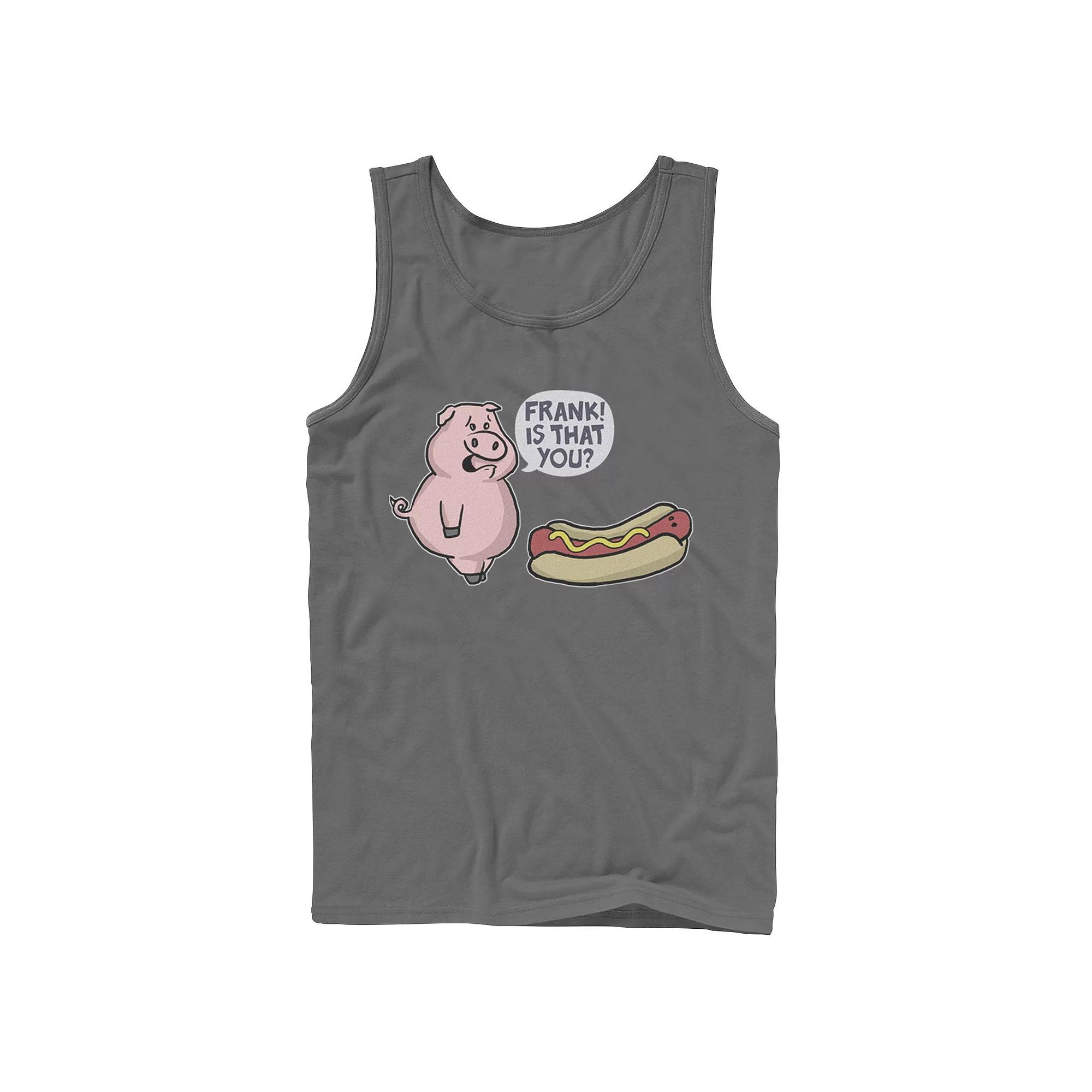 Men's Is That You Frank Pig And Hotdog Tank Top,  Product Image