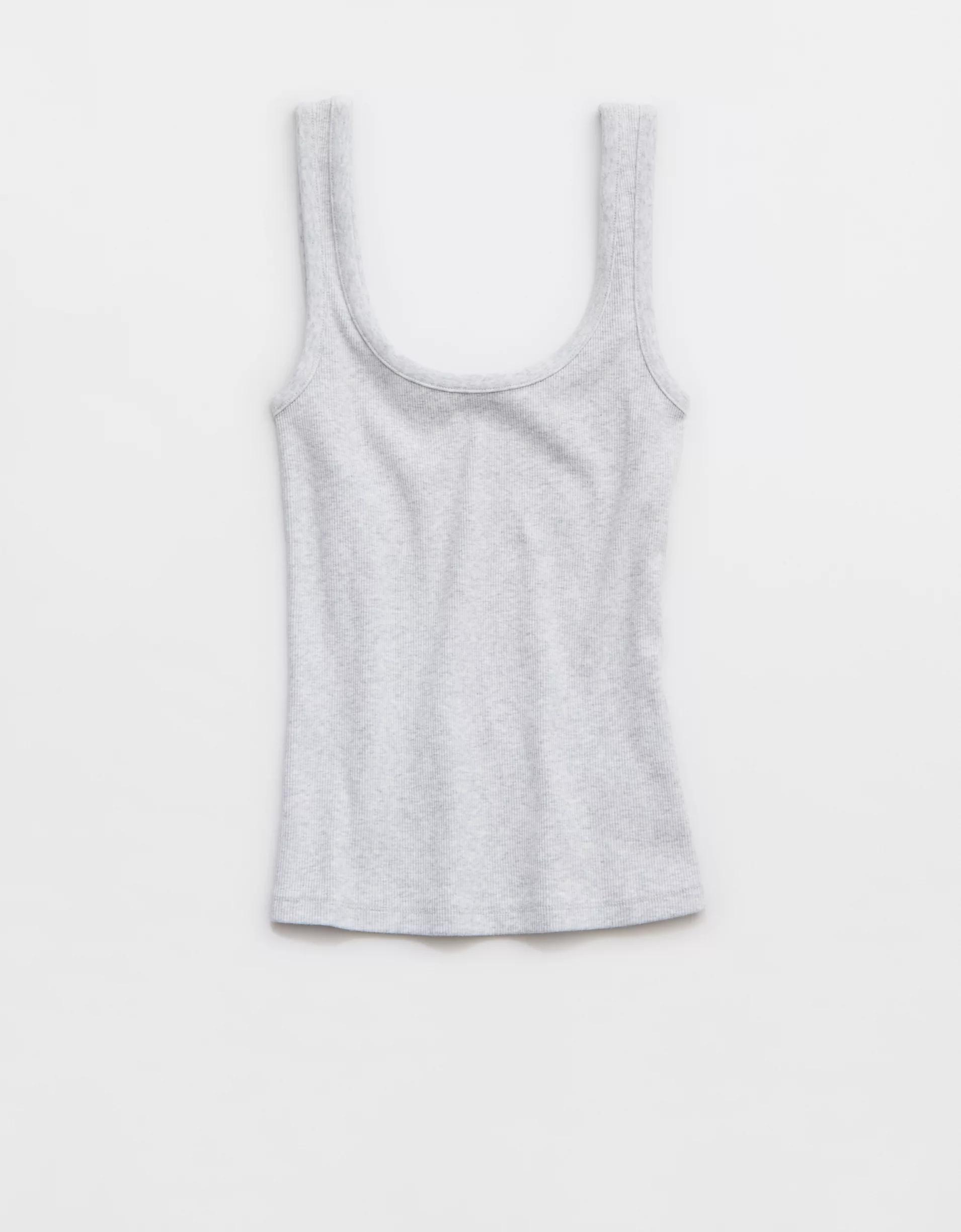 Aerie Double Scoop Neck Tank Top Women's Product Image