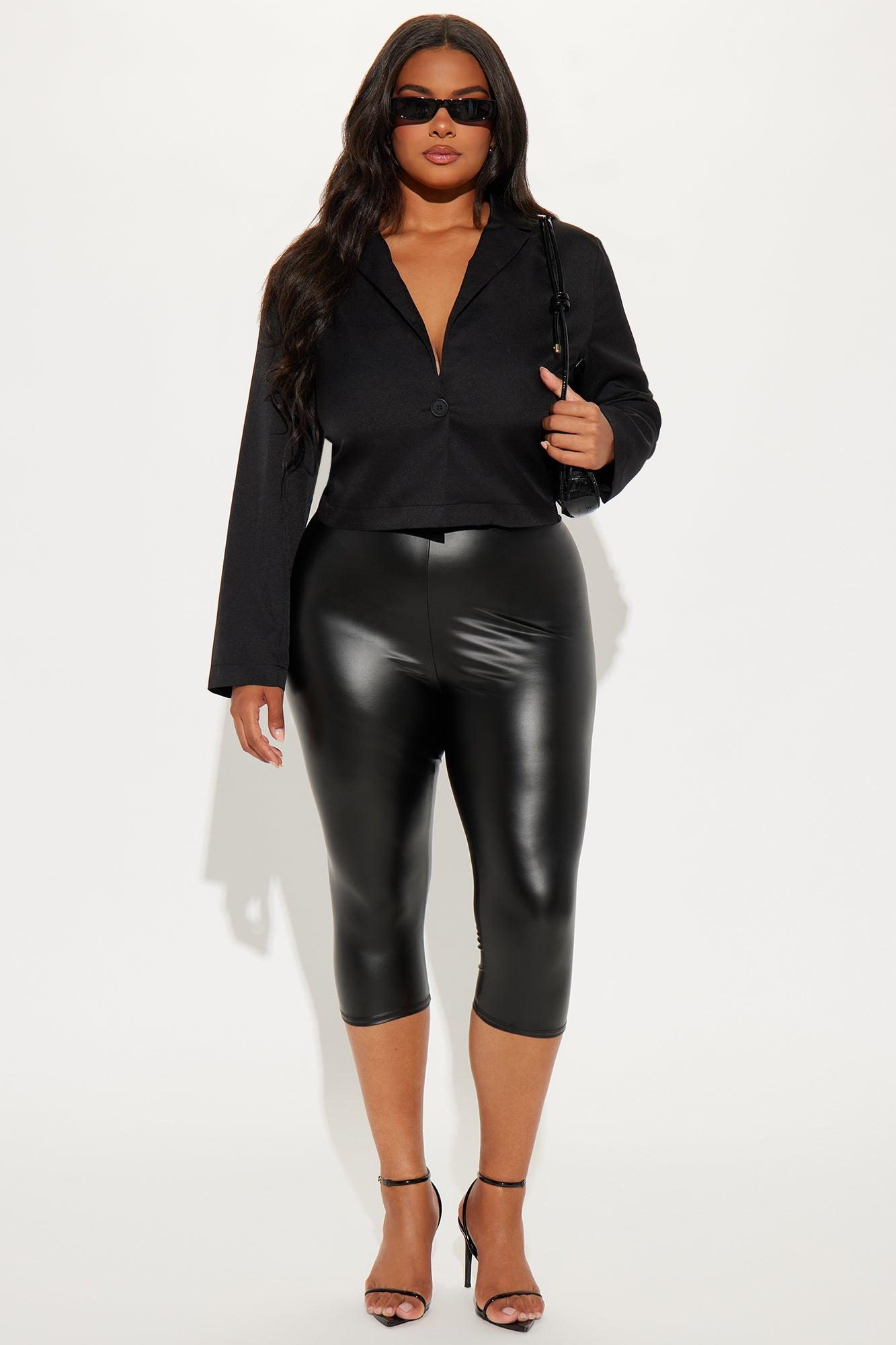 About My Business Cropped Blazer - Black Product Image