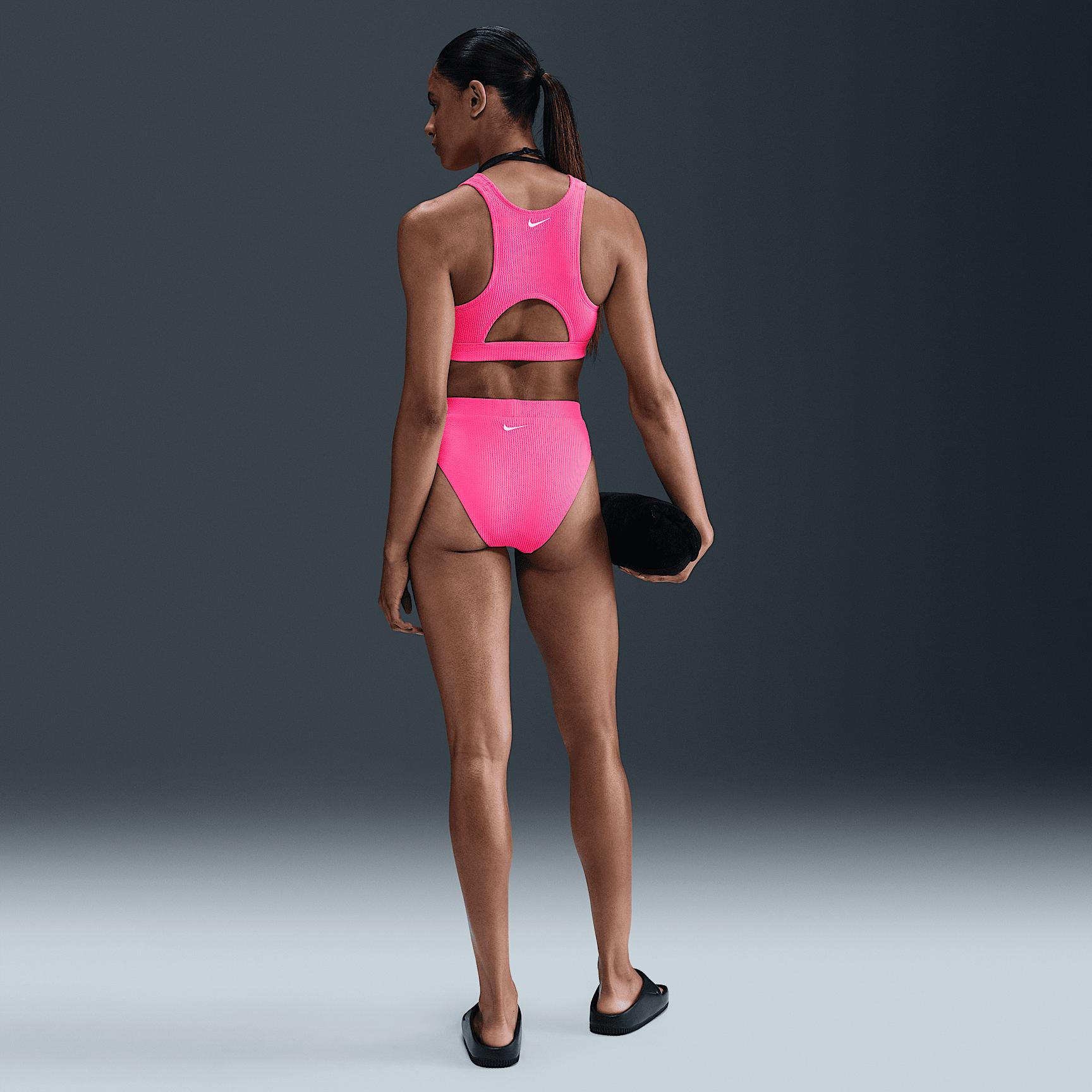 Nike Womens Swim Elevated Essential High-Neck Bikini Top | NESSF269-678 Product Image