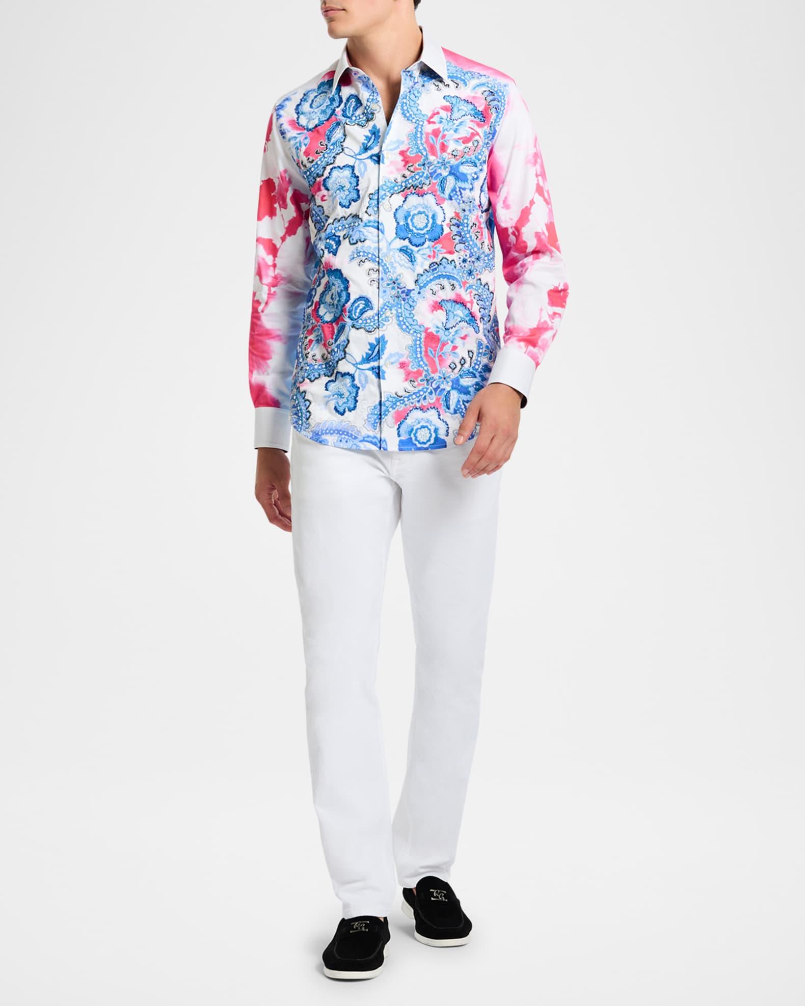 Men's Floral Sport Shirt Product Image