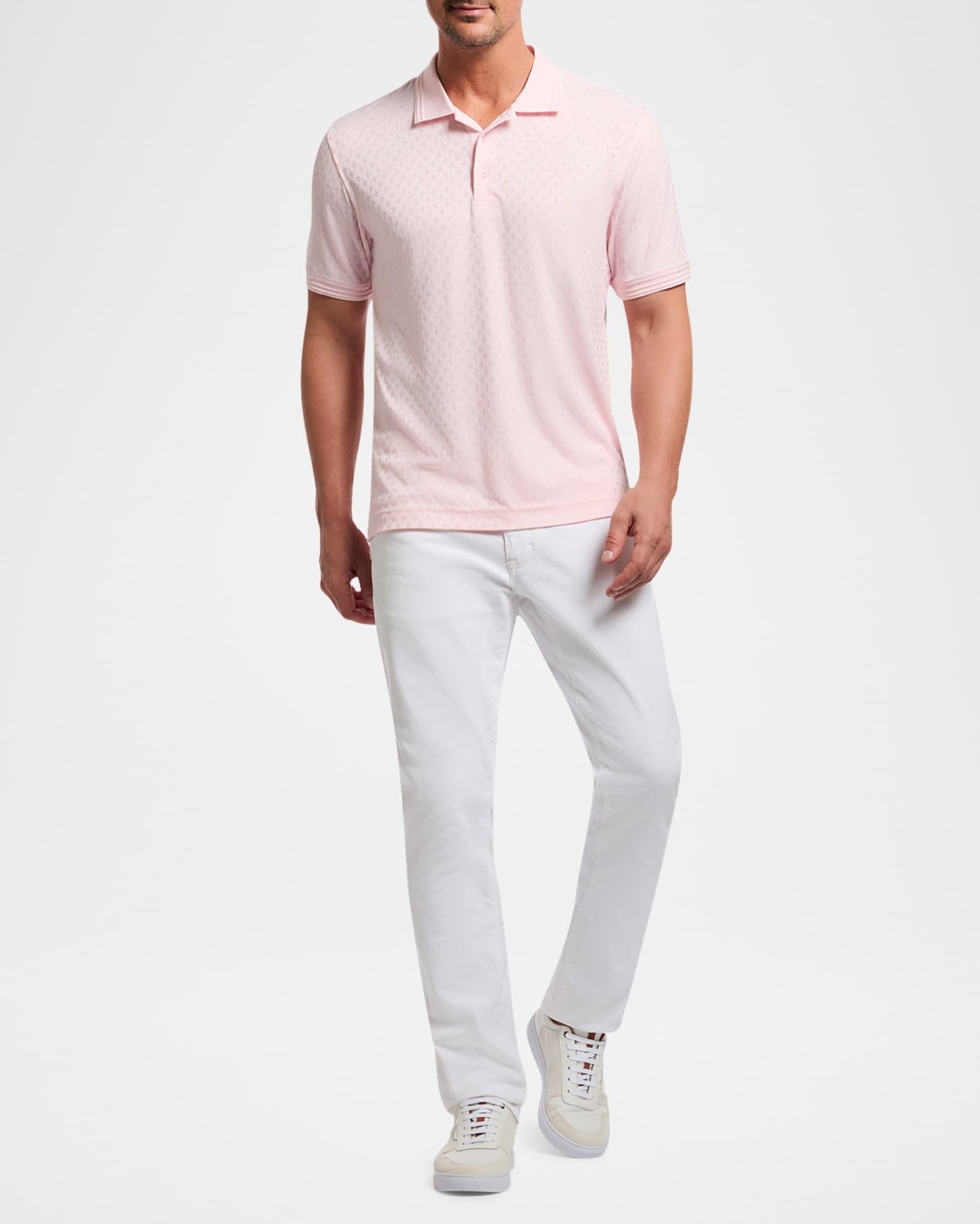 Mens Elias Jacquard Knit Polo Shirt Product Image