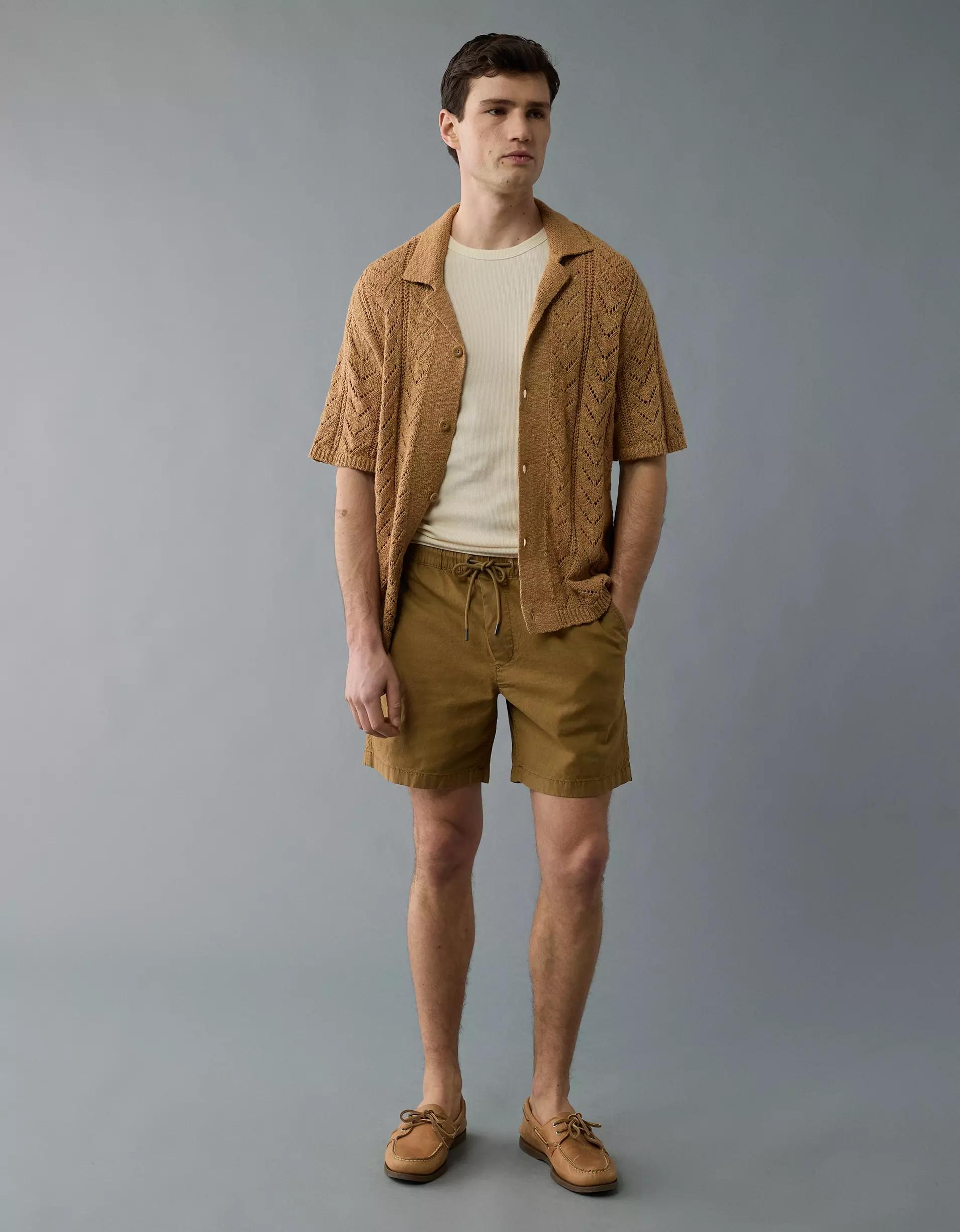 AE 7" Flex Linen-Blend Trekker Short Product Image