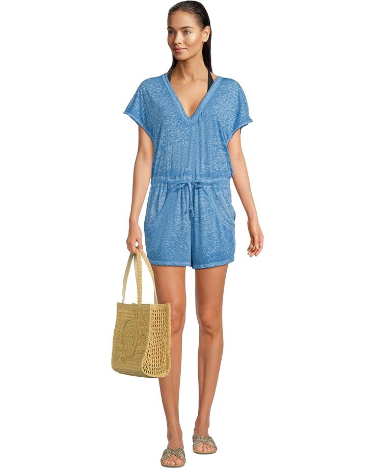 Women's BECCA Beach Date V Neck Romper Cover-Up Product Image